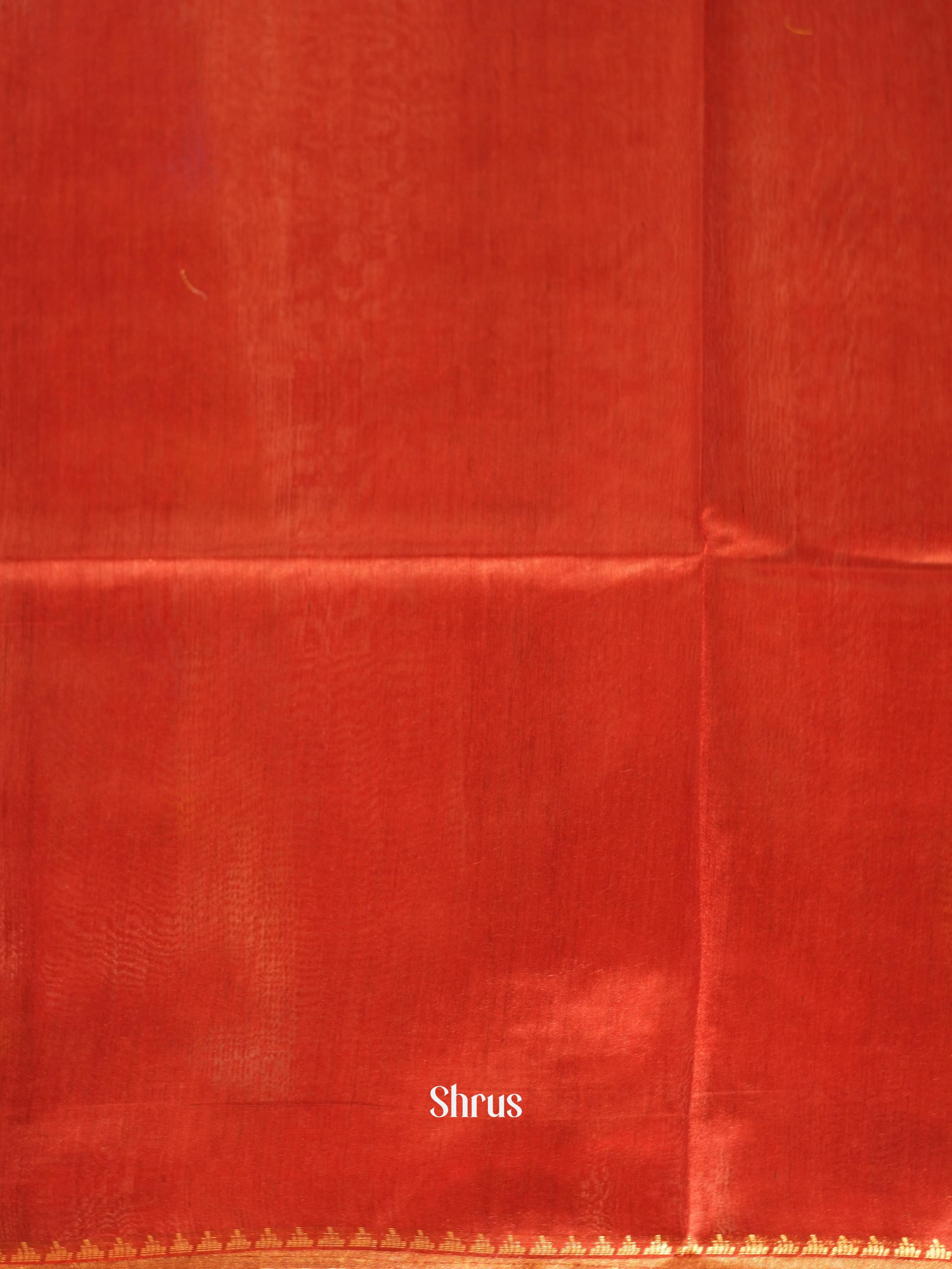 Black & Red - Semi Tussar Saree - Shop on ShrusEternity.com