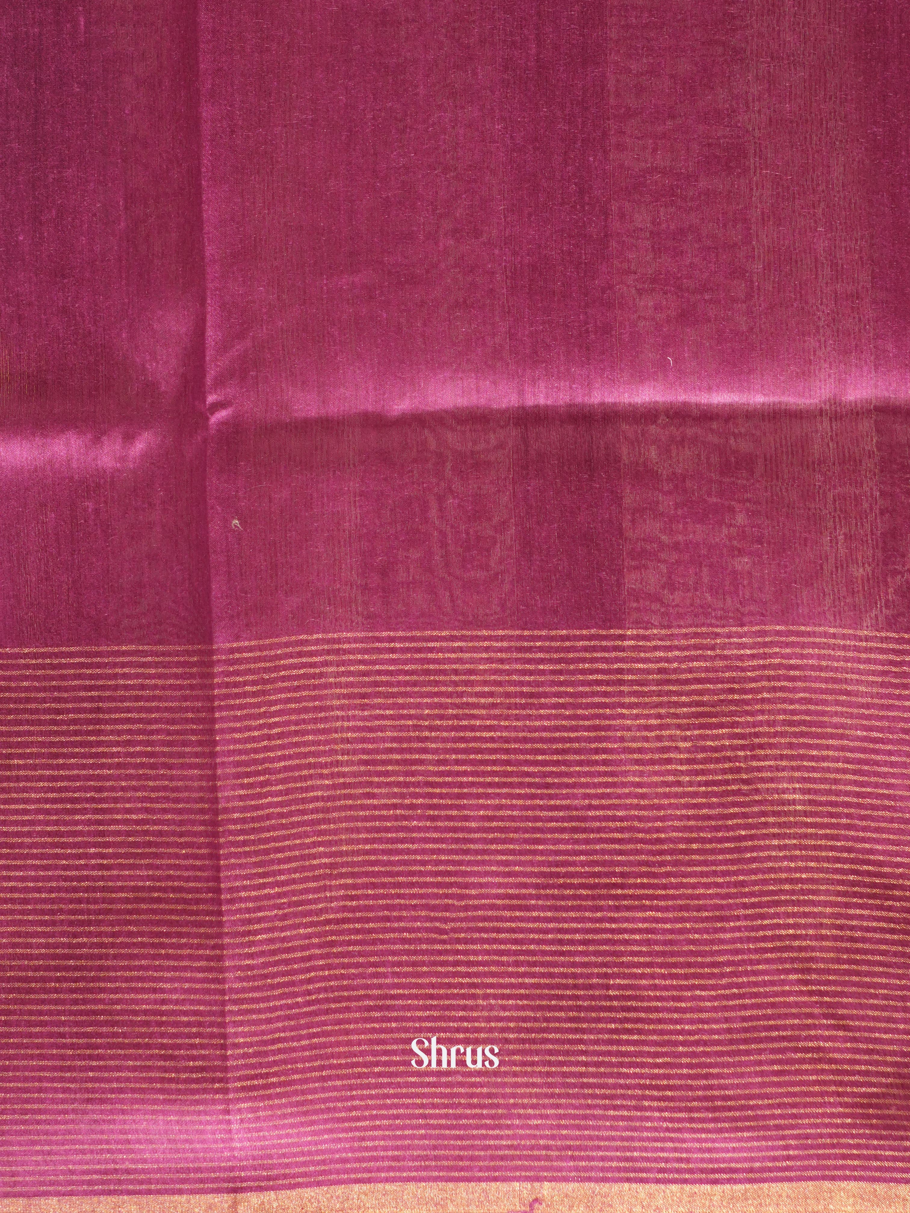 Blue & Pink - Semi Tussar Saree - Shop on ShrusEternity.com