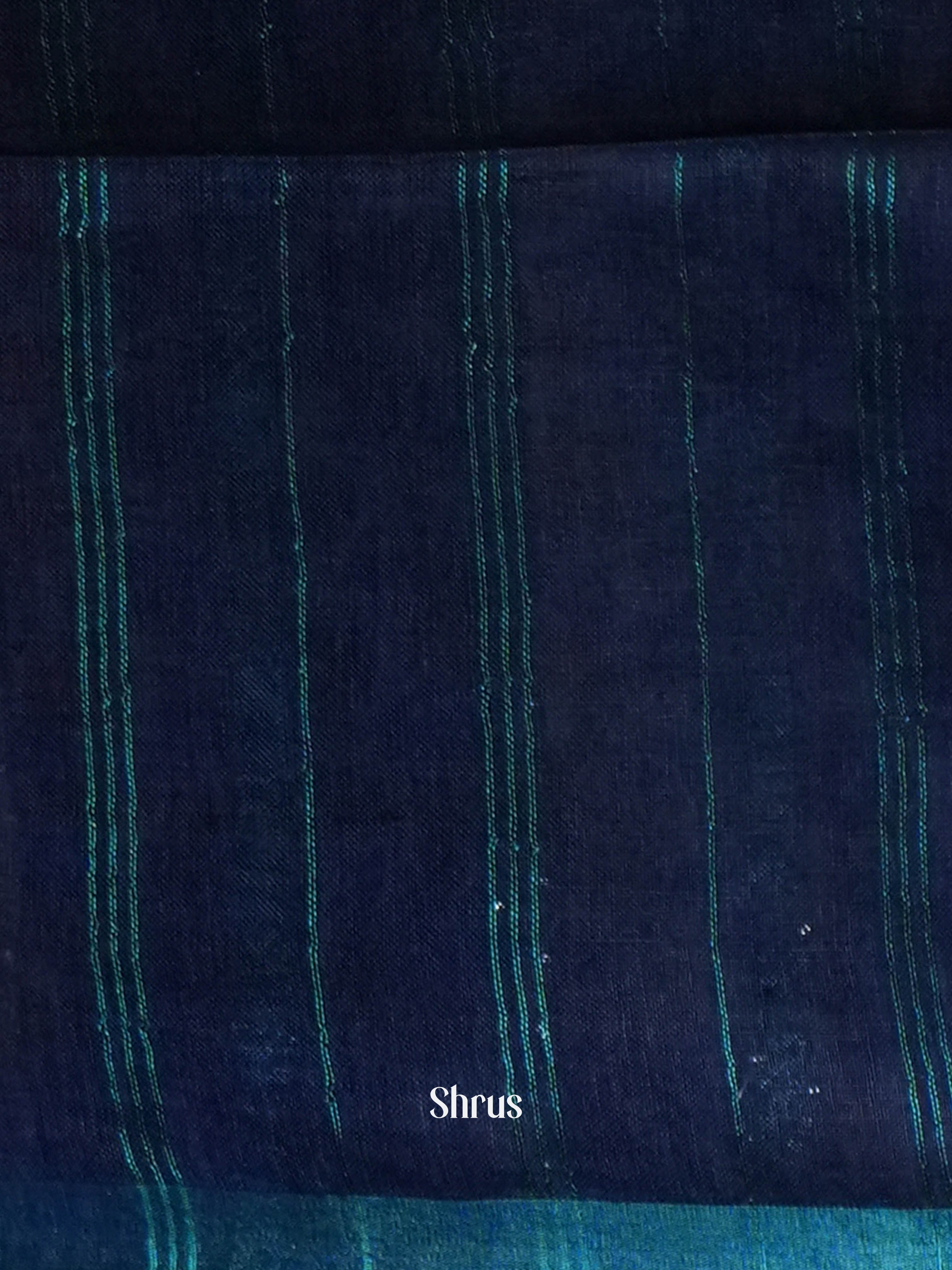 Indigo - Linen Saree Saree - Shop on ShrusEternity.com