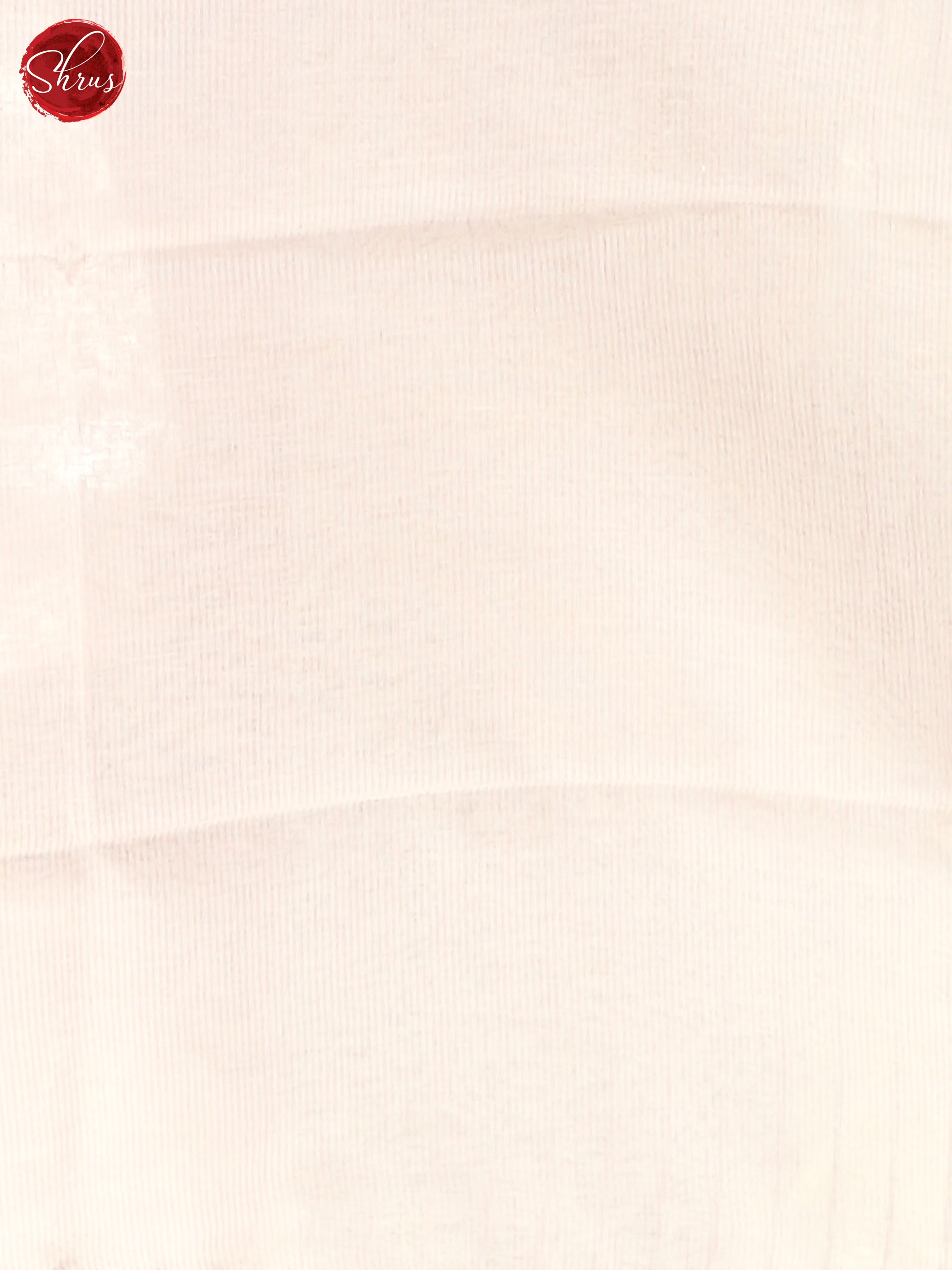 Pale Pink & Cream - Linen Saree - Shop on ShrusEternity.com