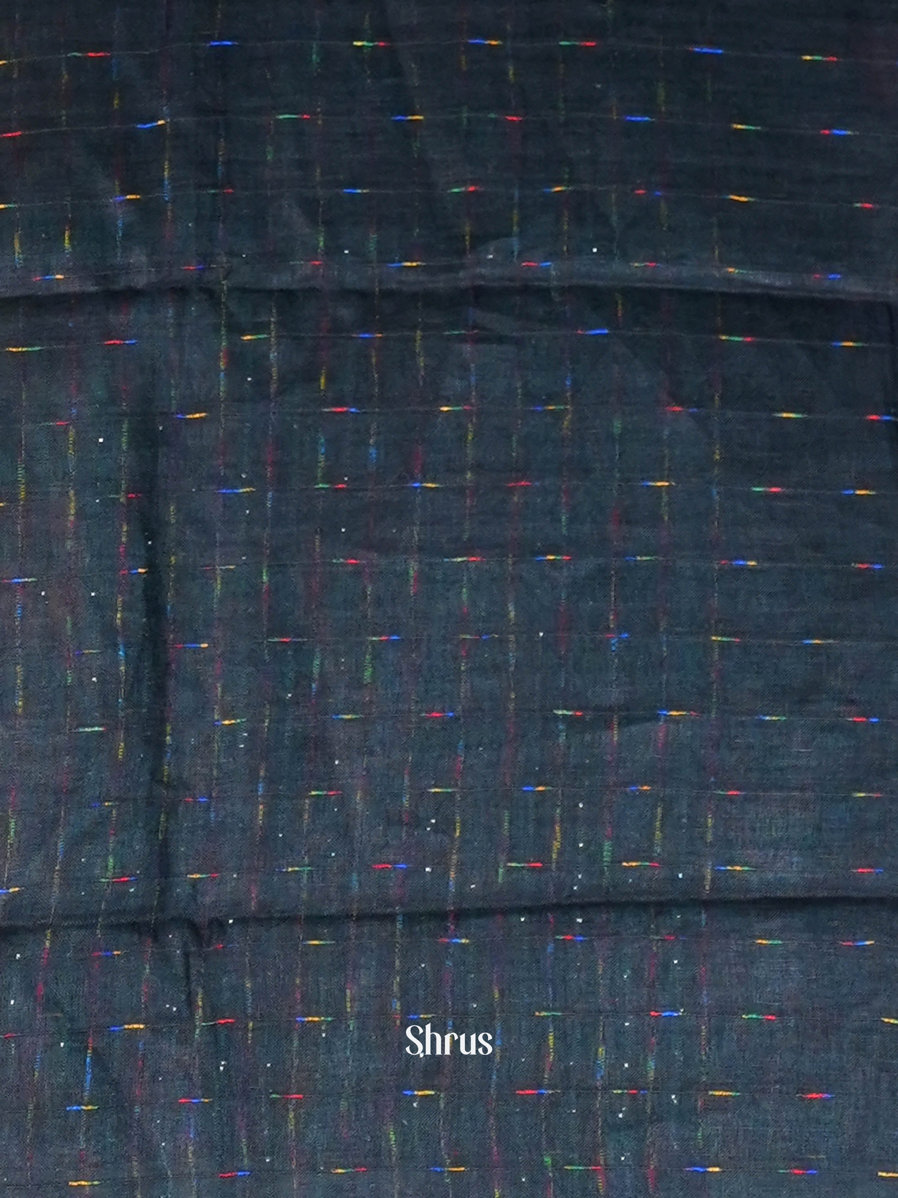 Peacock Green - Linen Saree - Shop on ShrusEternity.com