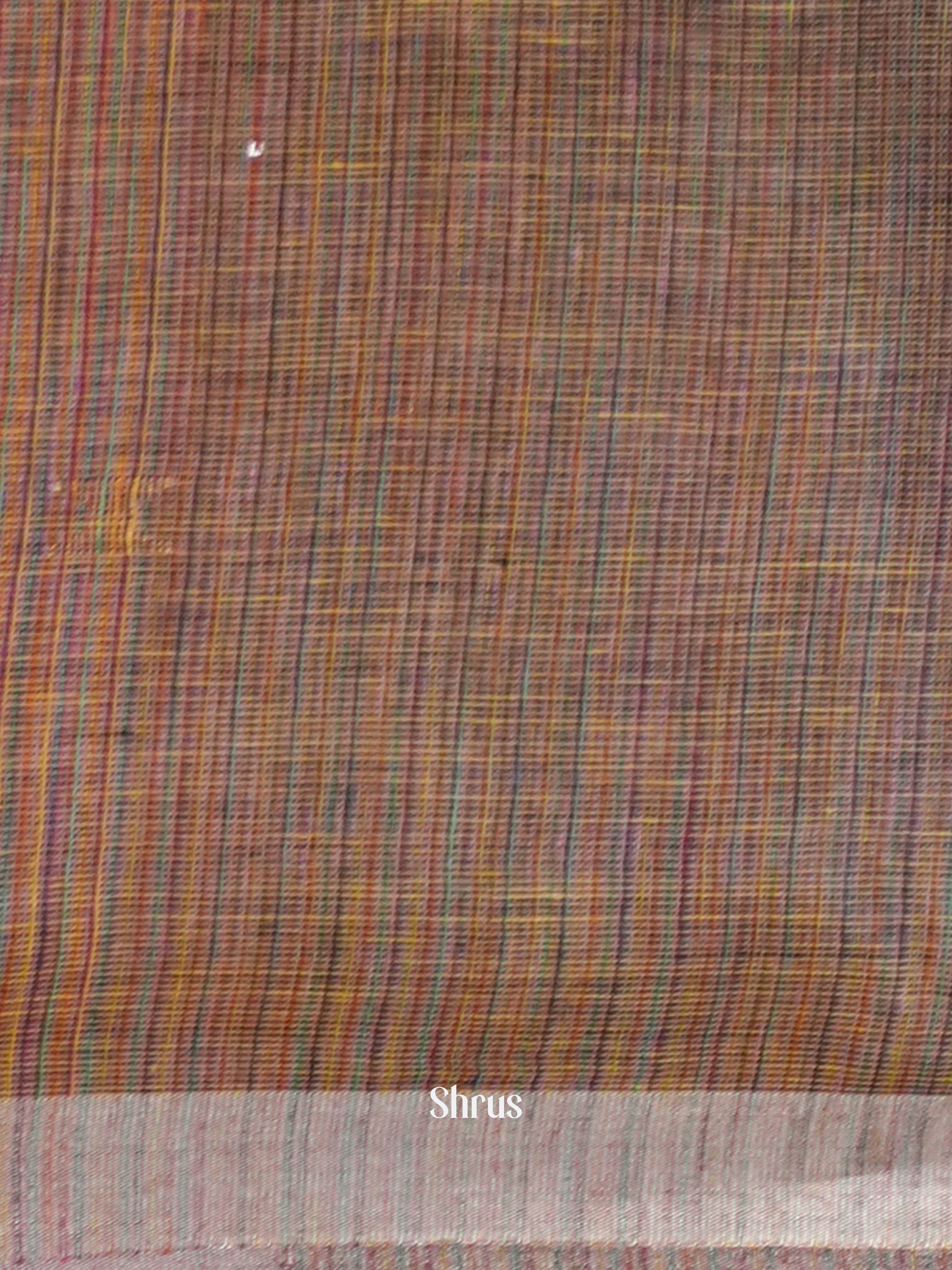 Peachy Pink - Linen Saree Saree - Shop on ShrusEternity.com