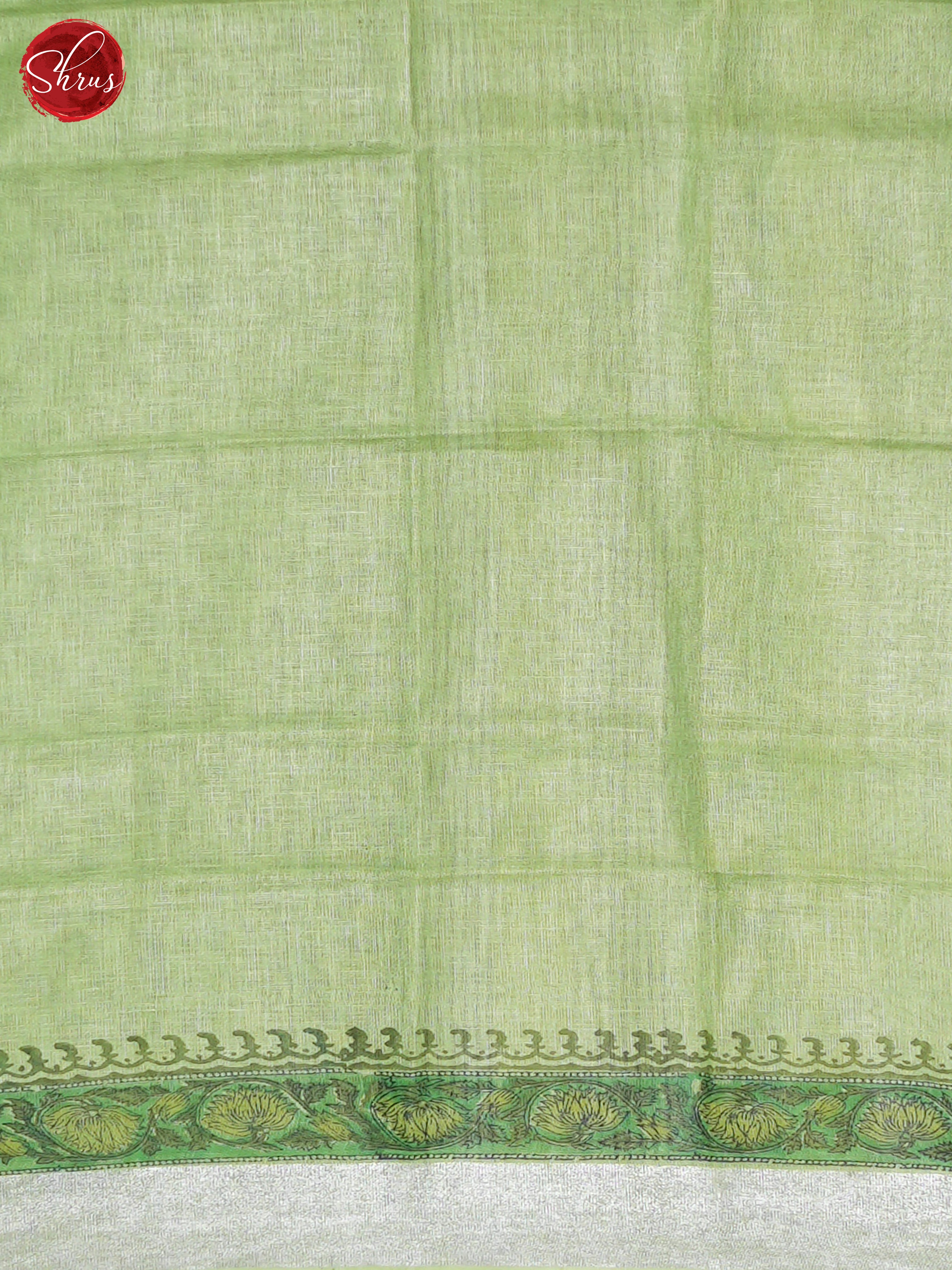 Green - Linen Saree - Shop on ShrusEternity.com