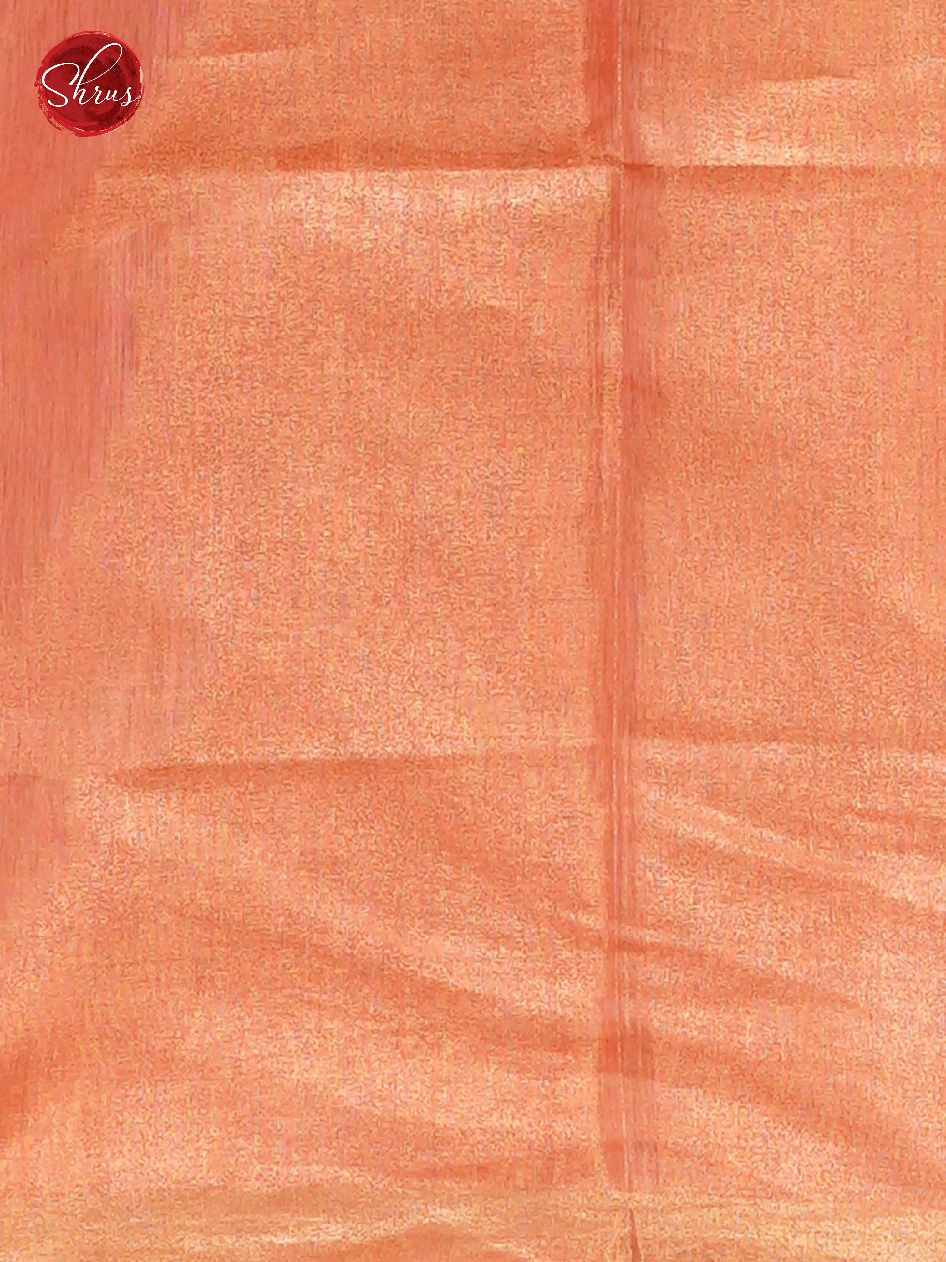 Orange(Single Tone) - Linen Saree - Shop on ShrusEternity.com
