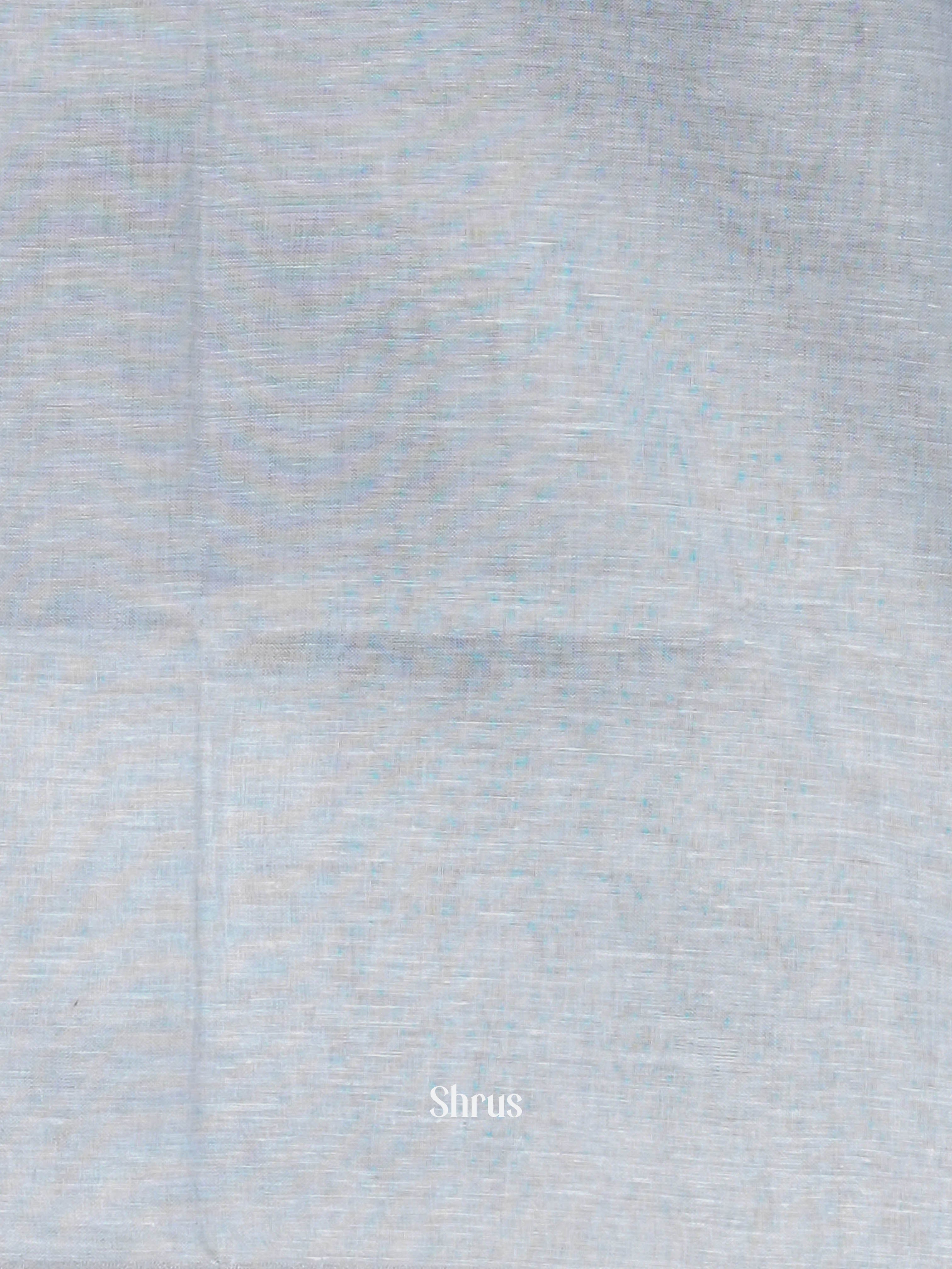 Cream & grey - Linen Saree - Shop on ShrusEternity.com