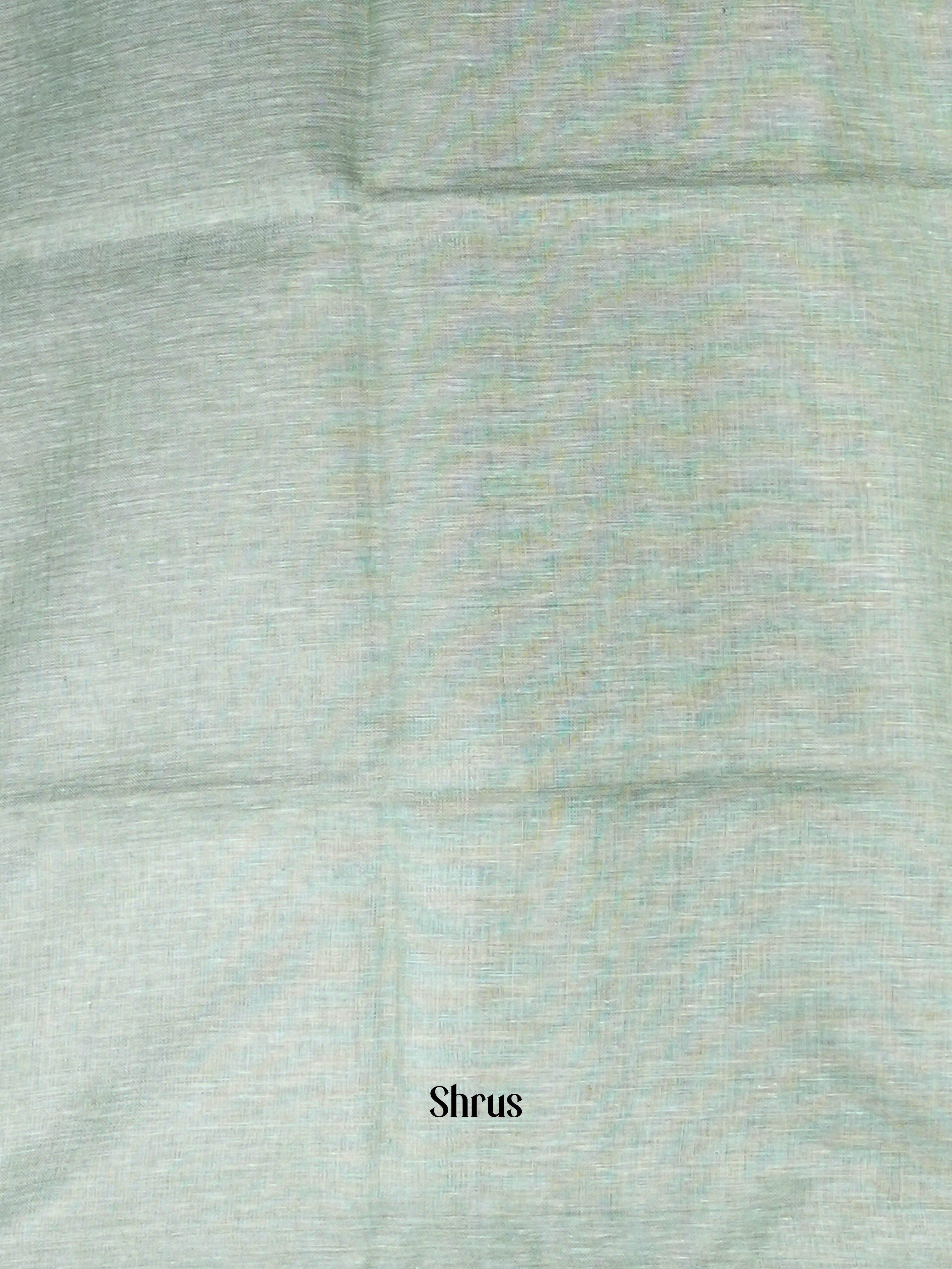 Lite Green - Linen Saree - Shop on ShrusEternity.com