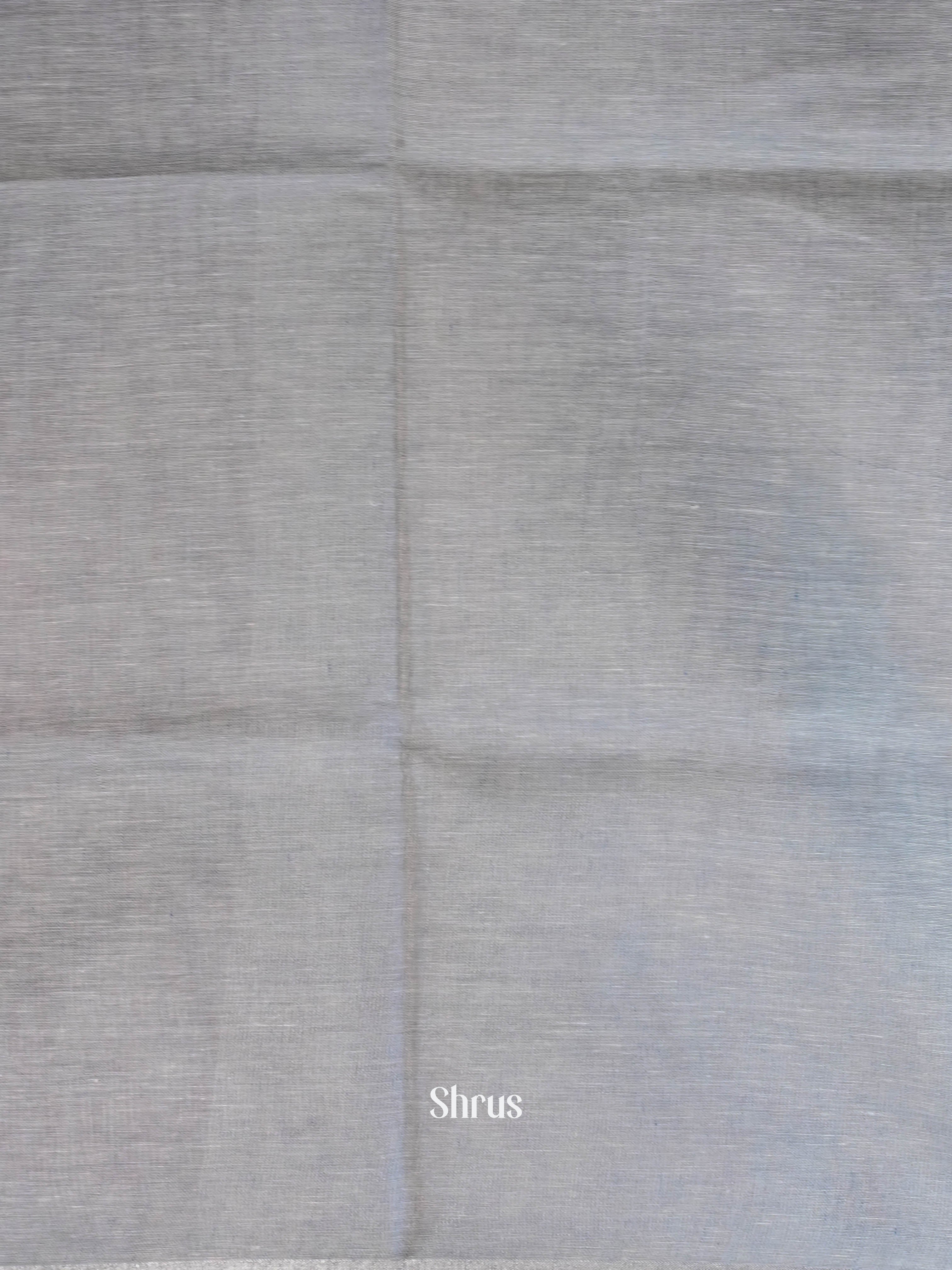Lite Blue & Grey - Linen Saree - Shop on ShrusEternity.com