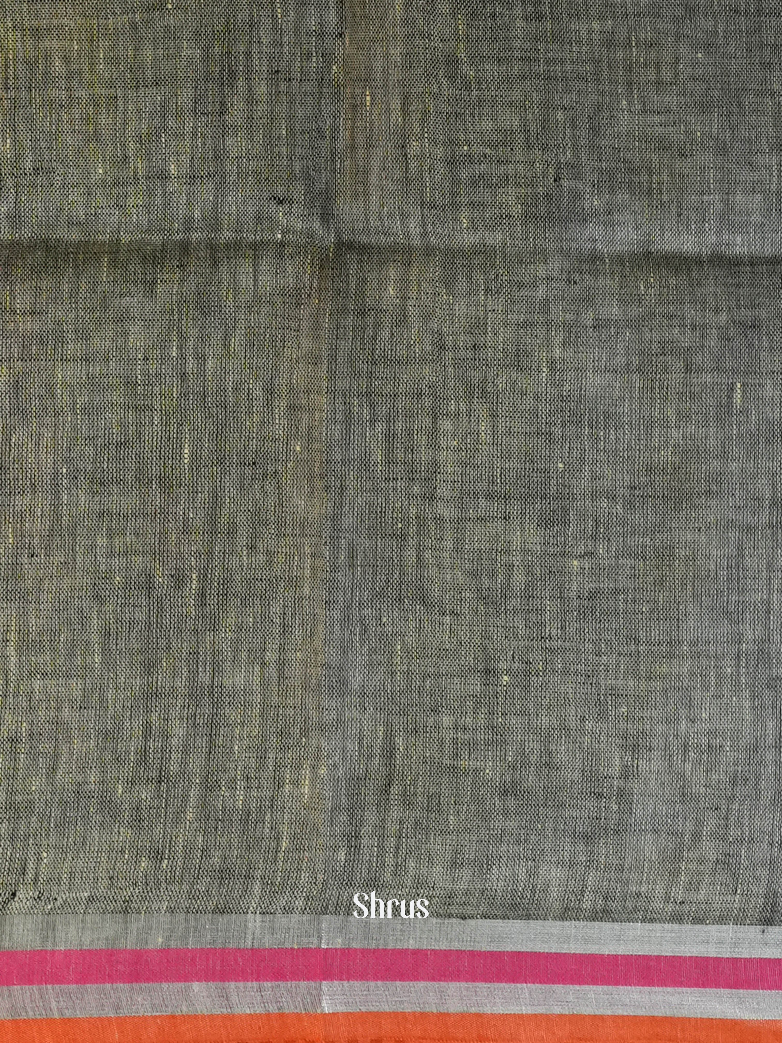 Brown - Linen Saree Saree - Shop on ShrusEternity.com