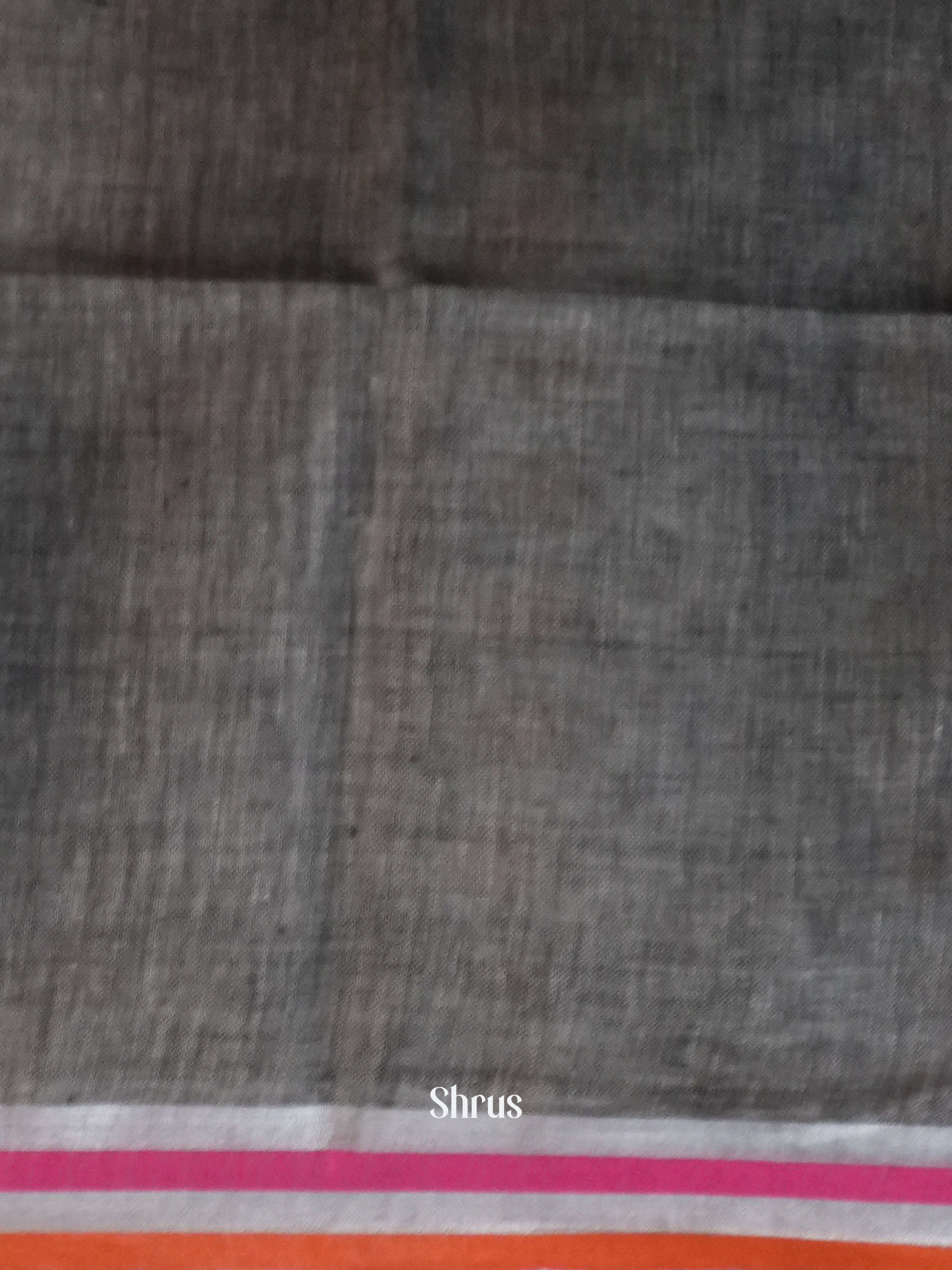 Brown - Linen Saree Saree - Shop on ShrusEternity.com