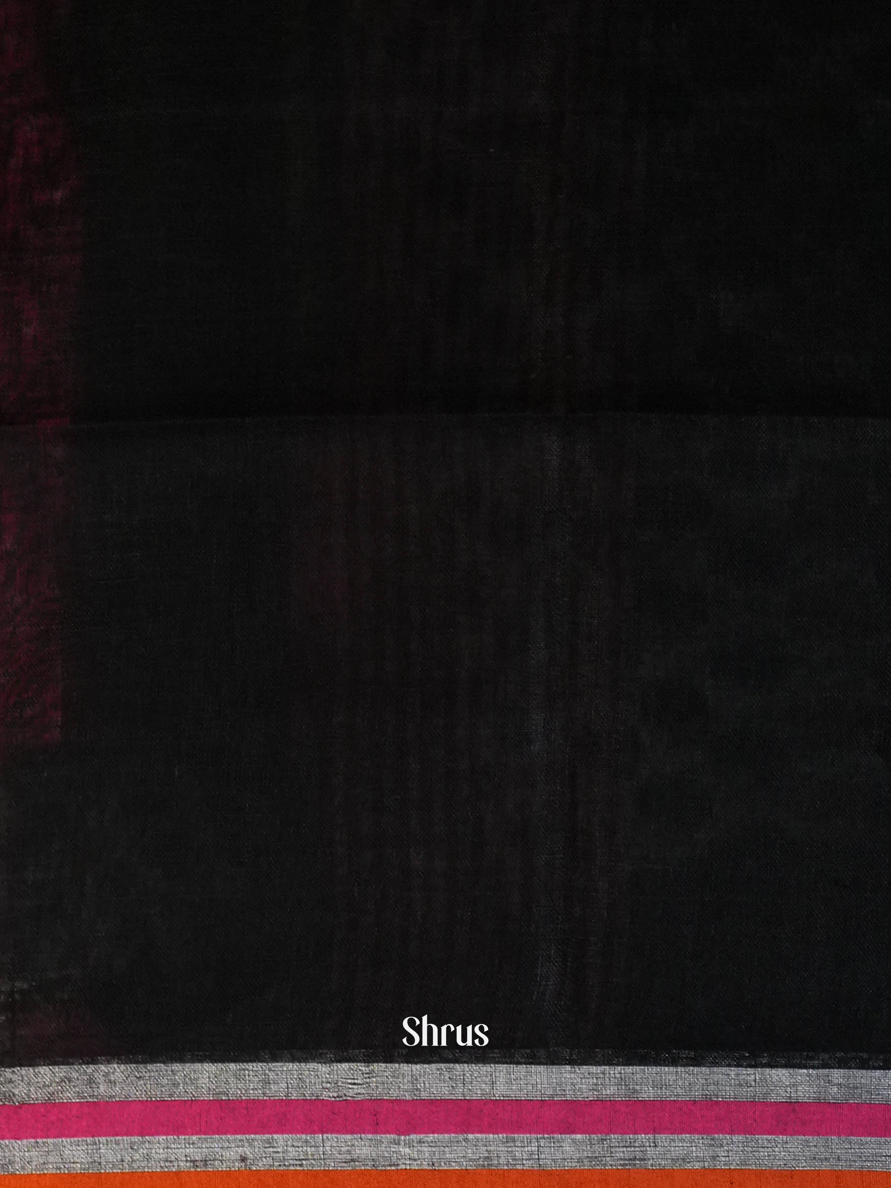 Maroon - Linen Saree Saree - Shop on ShrusEternity.com