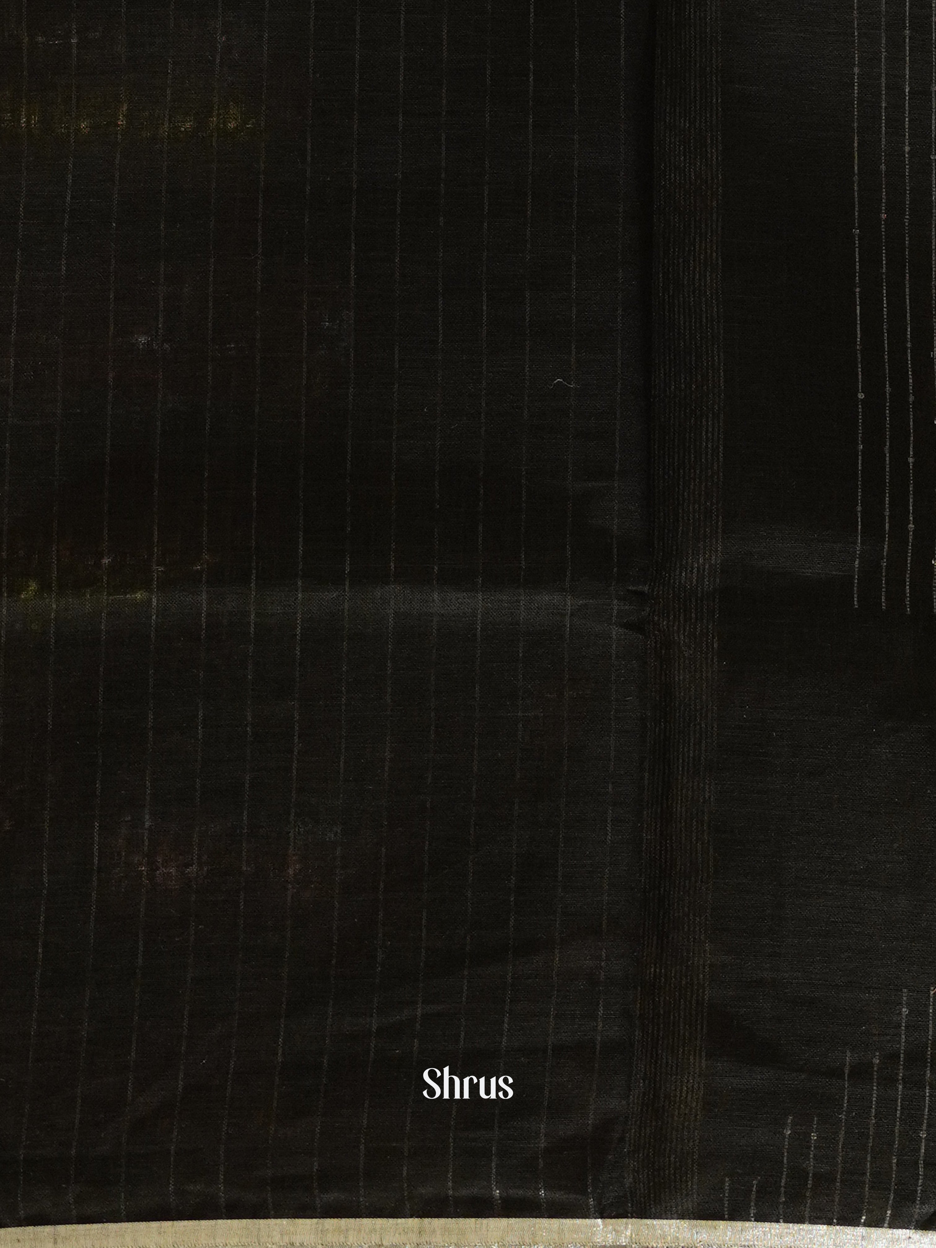 Black (Single Tone) - Linen Saree - Shop on ShrusEternity.com