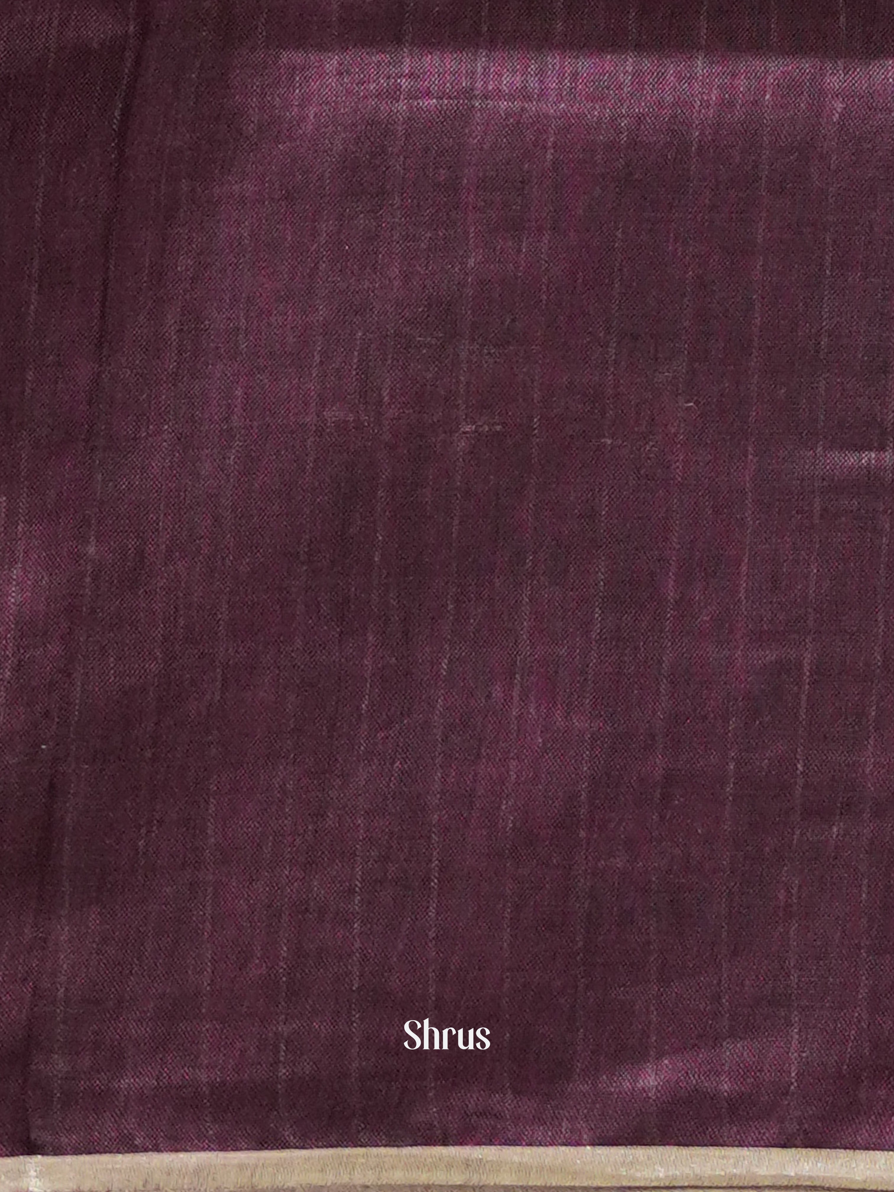 Purple (Single Tone)- Linen Saree - Shop on ShrusEternity.com