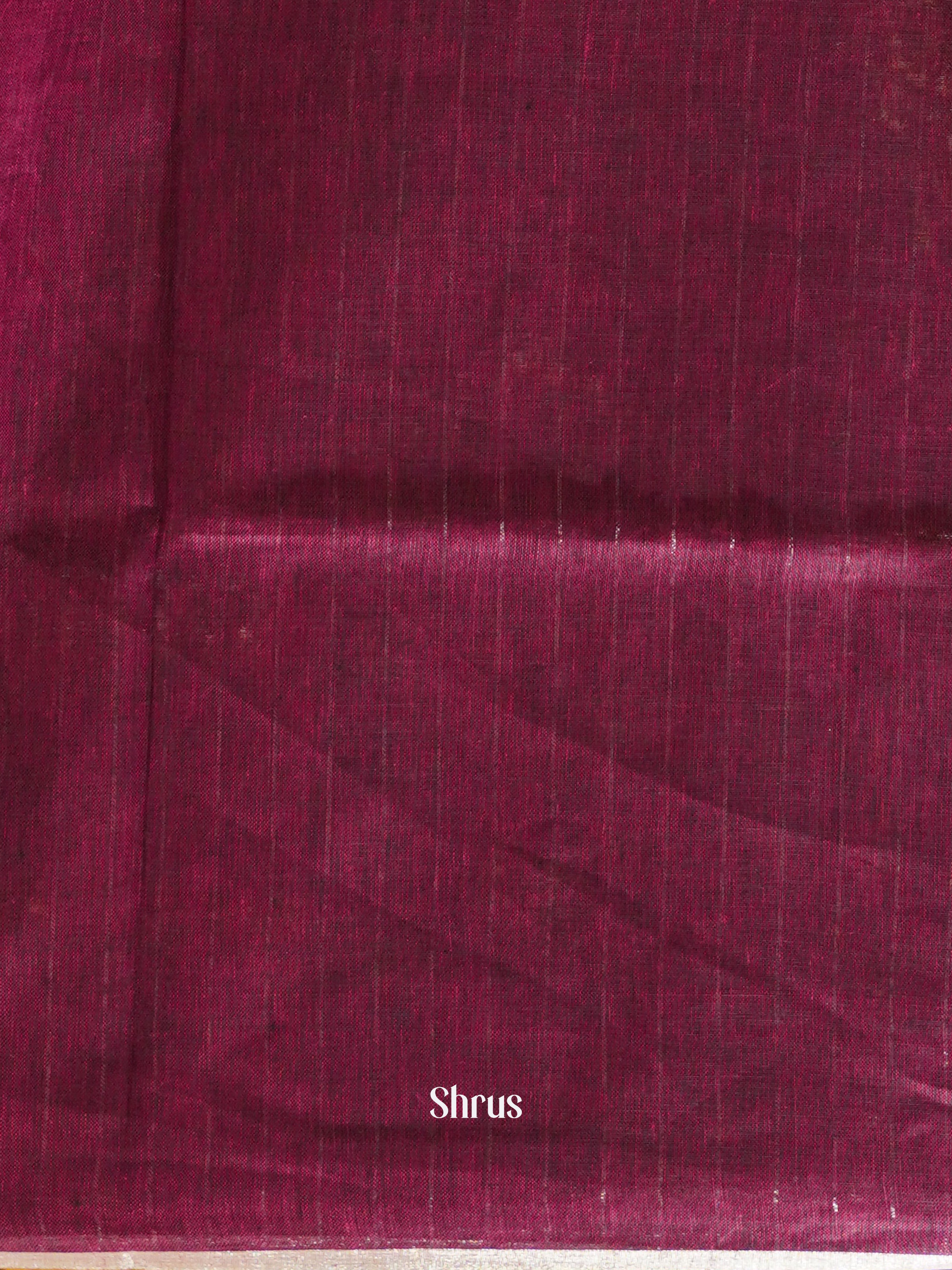 Purple (Single Tone) - Linen Saree - Shop on ShrusEternity.com