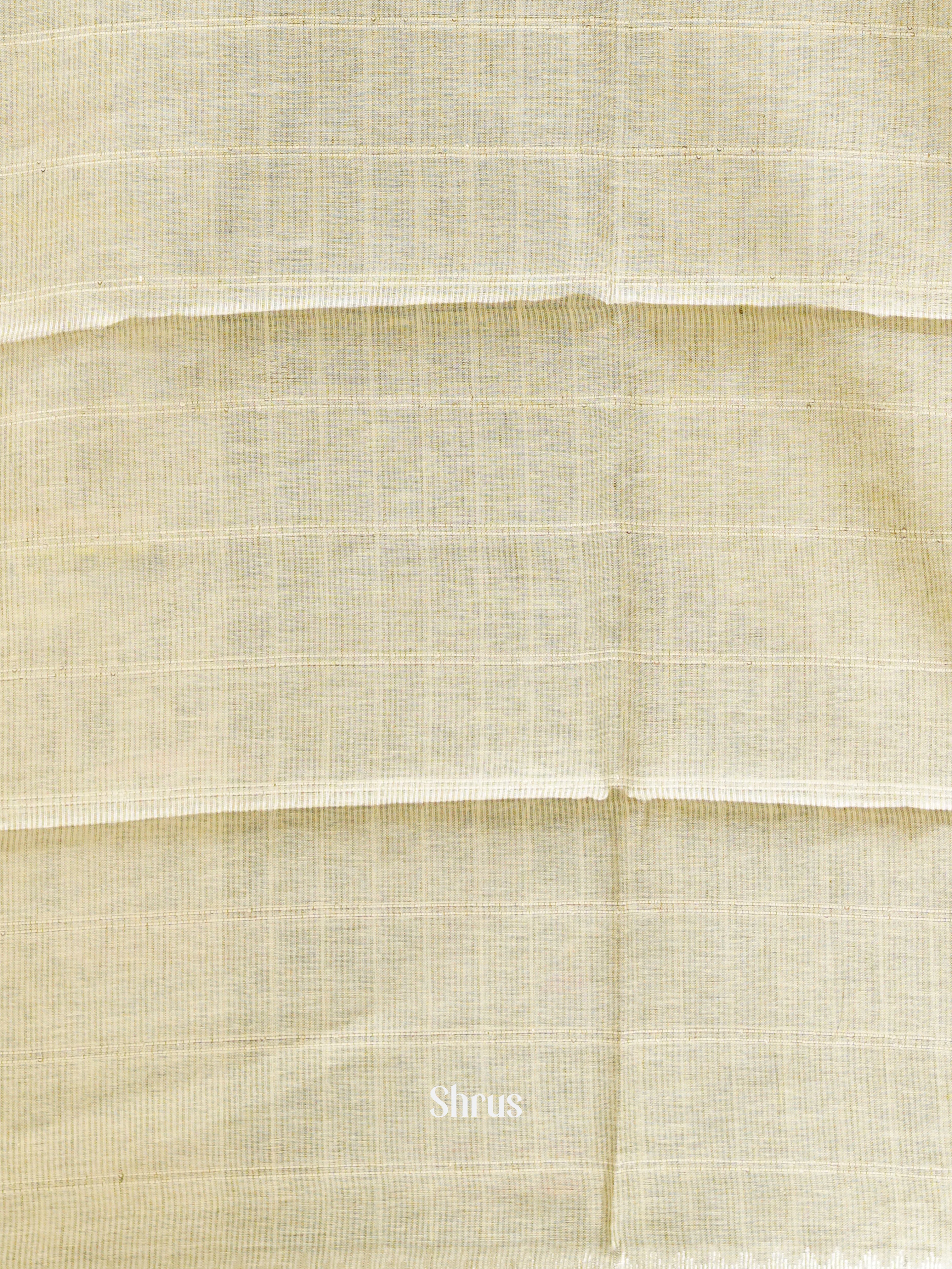 Cream(Single Tone) - Linen Saree - Shop on ShrusEternity.com