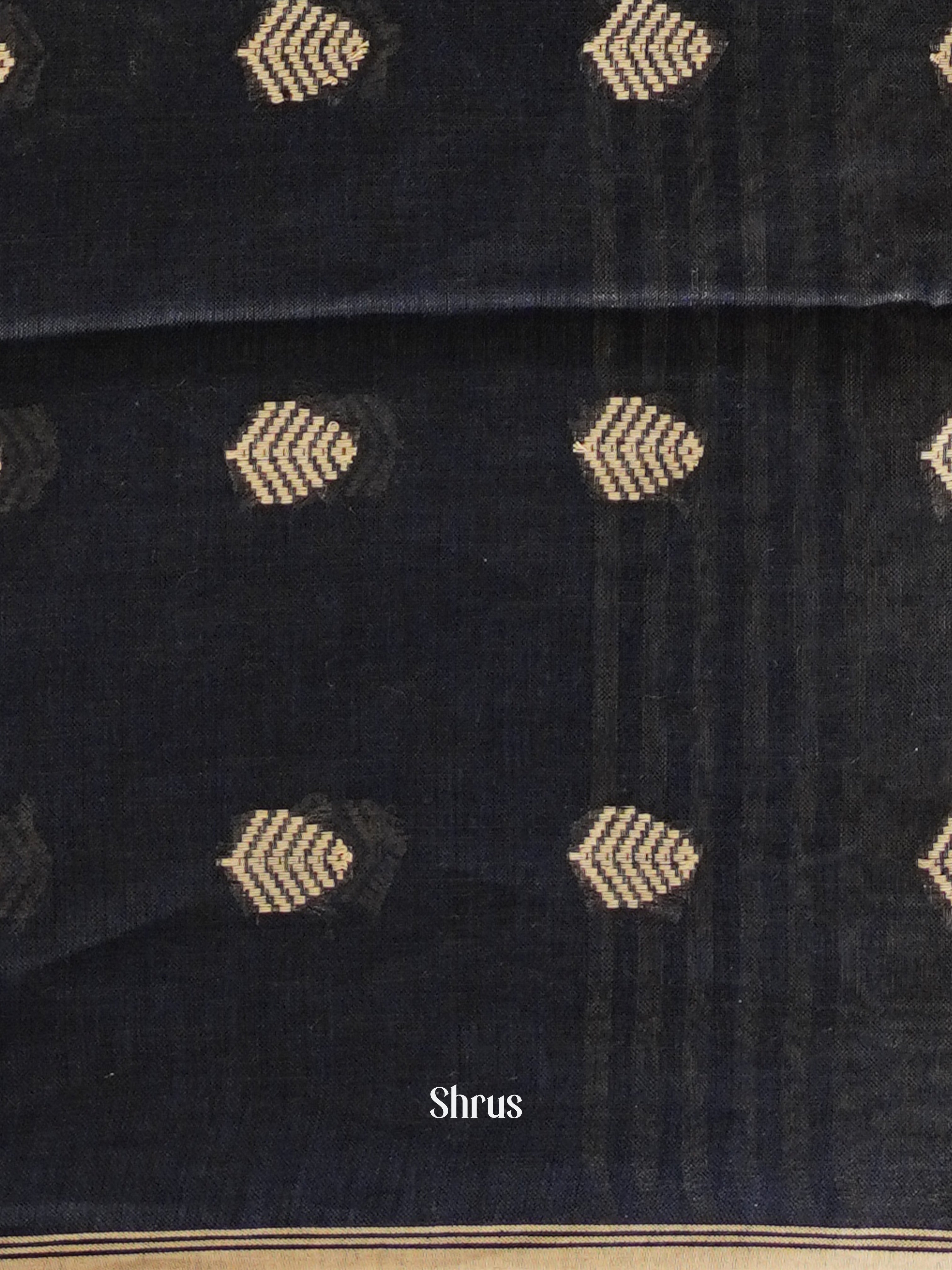 Blue(Single Tone)- Linen Saree - Shop on ShrusEternity.com