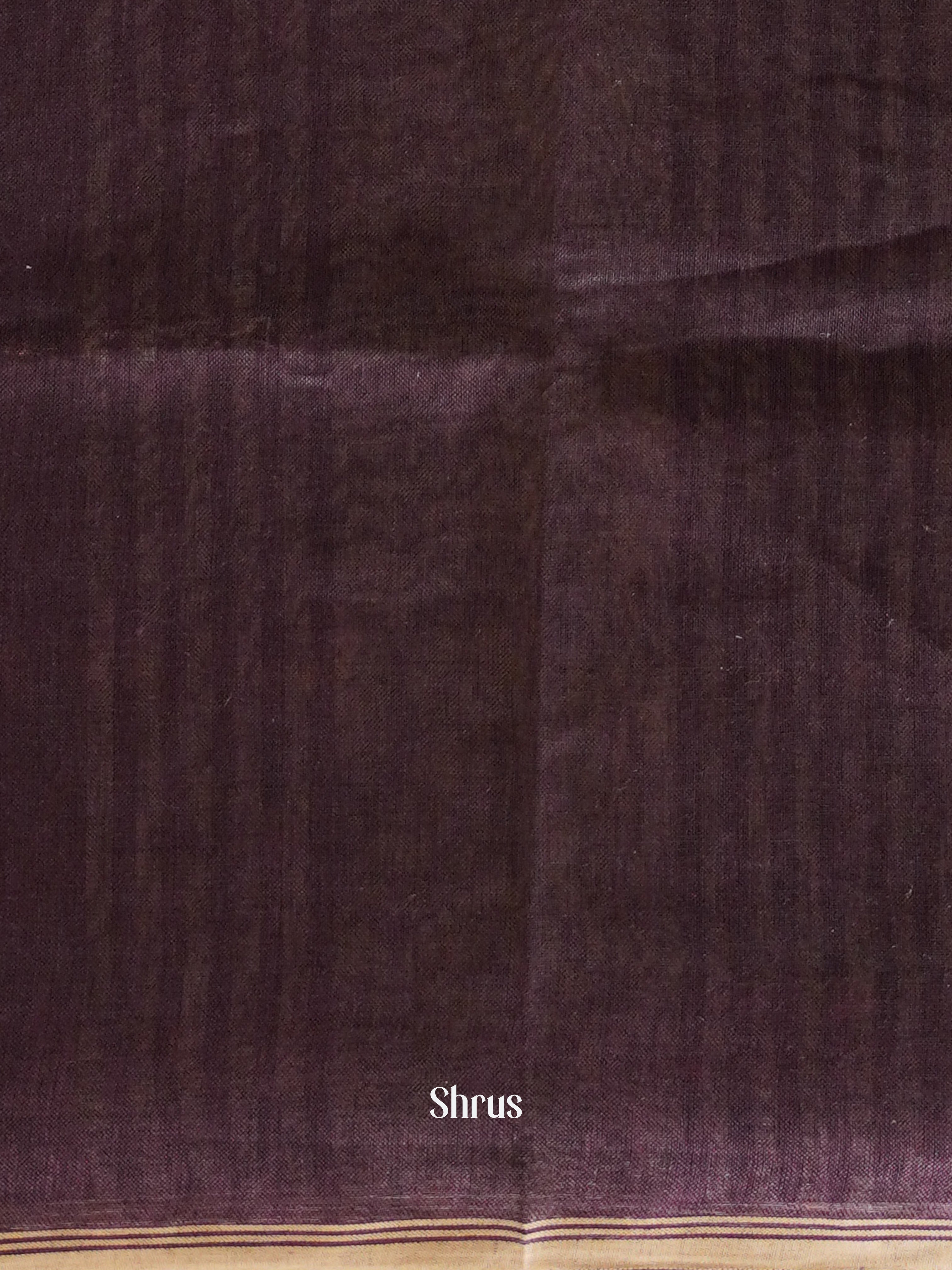 Purple(Single Tone)- Linen Saree - Shop on ShrusEternity.com