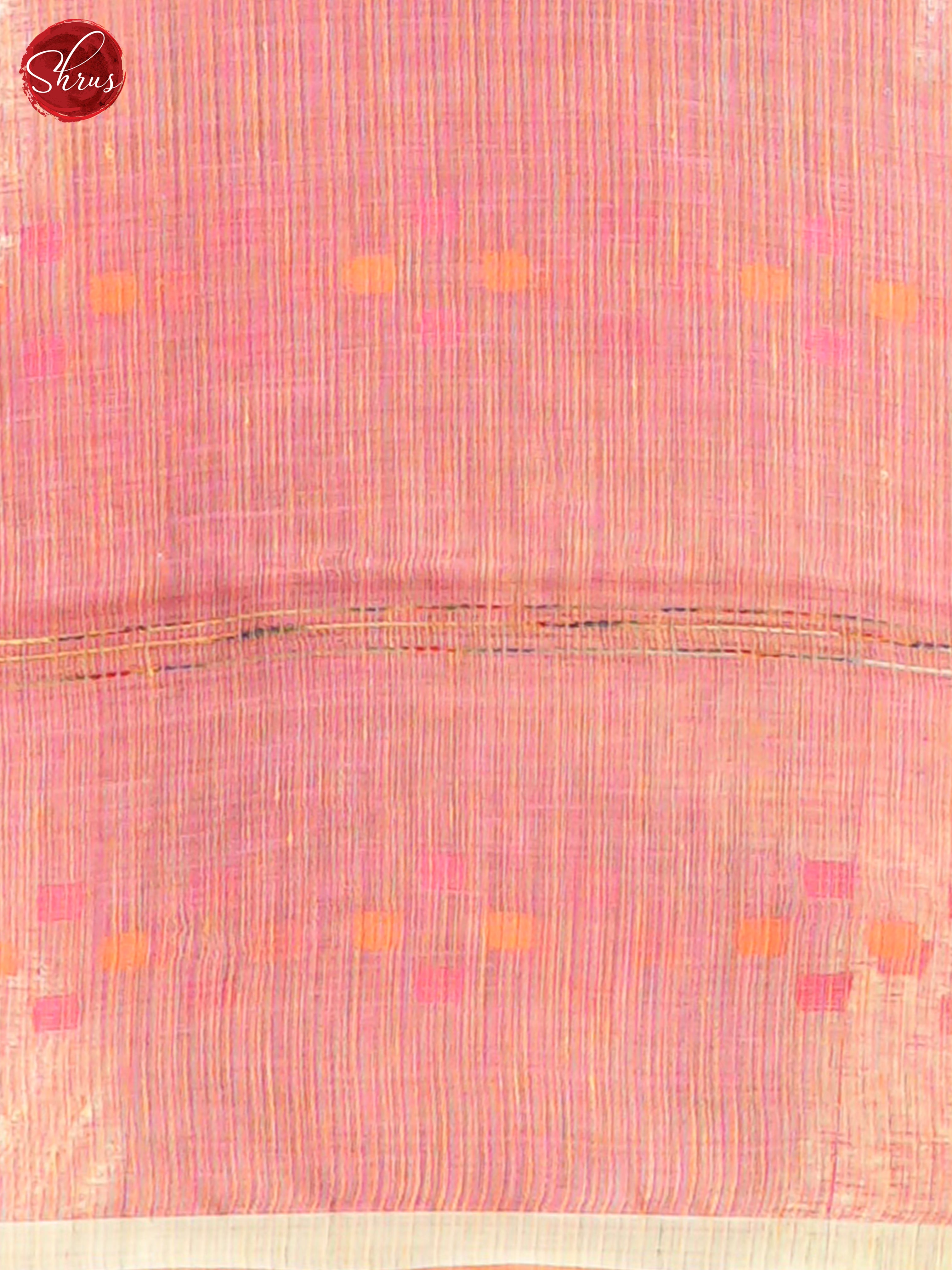 Orangish Pink - Linen Saree - Shop on ShrusEternity.com