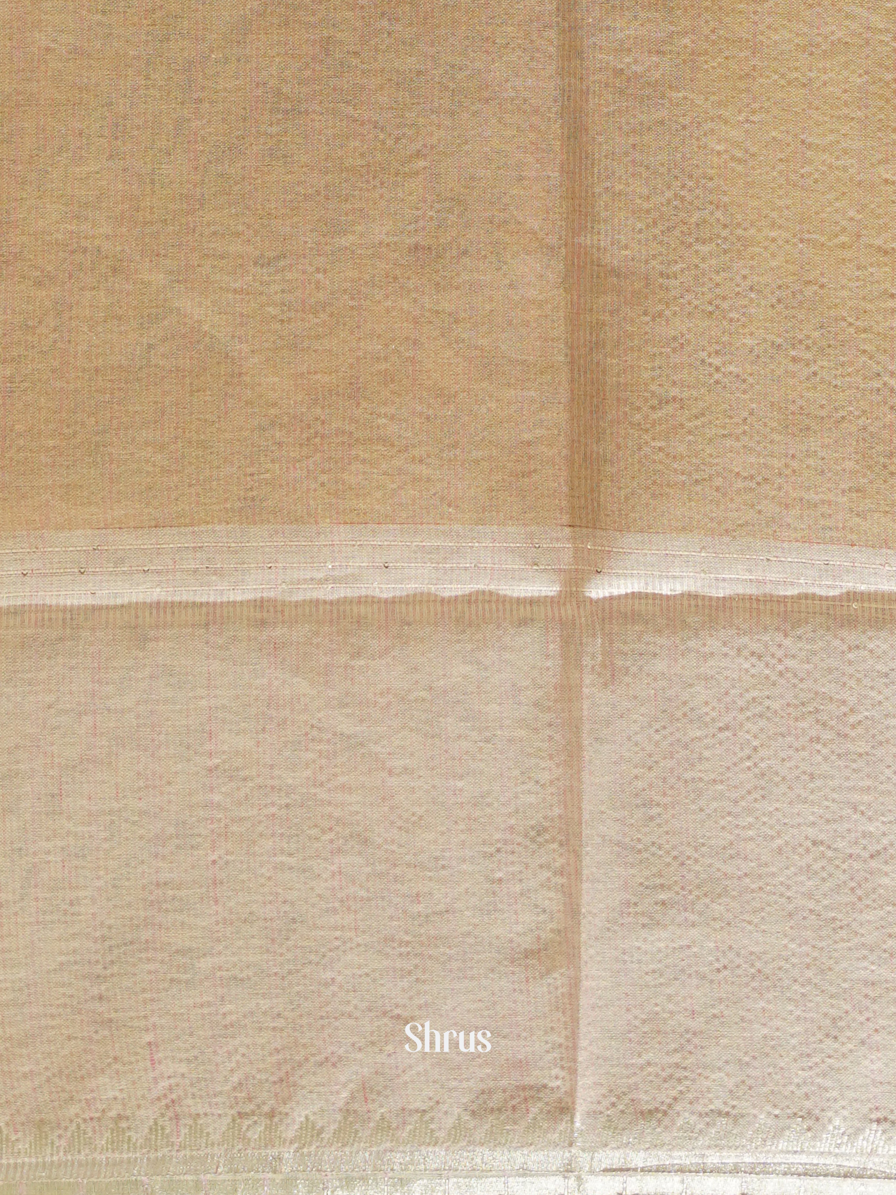 Pink & Peach - Linen Saree - Shop on ShrusEternity.com