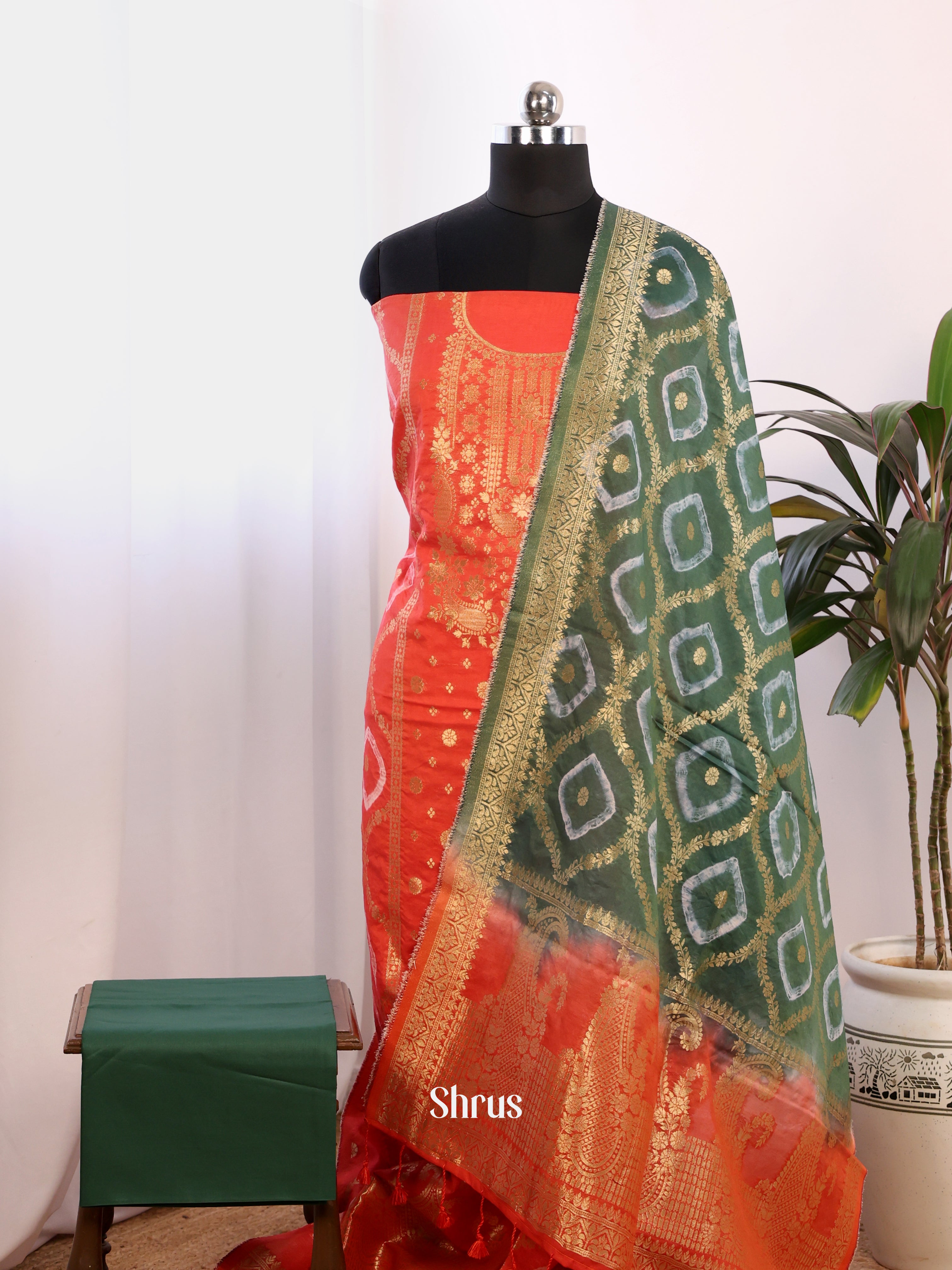 CES02048 - North silkcotton salwar - Shop on ShrusEternity.com