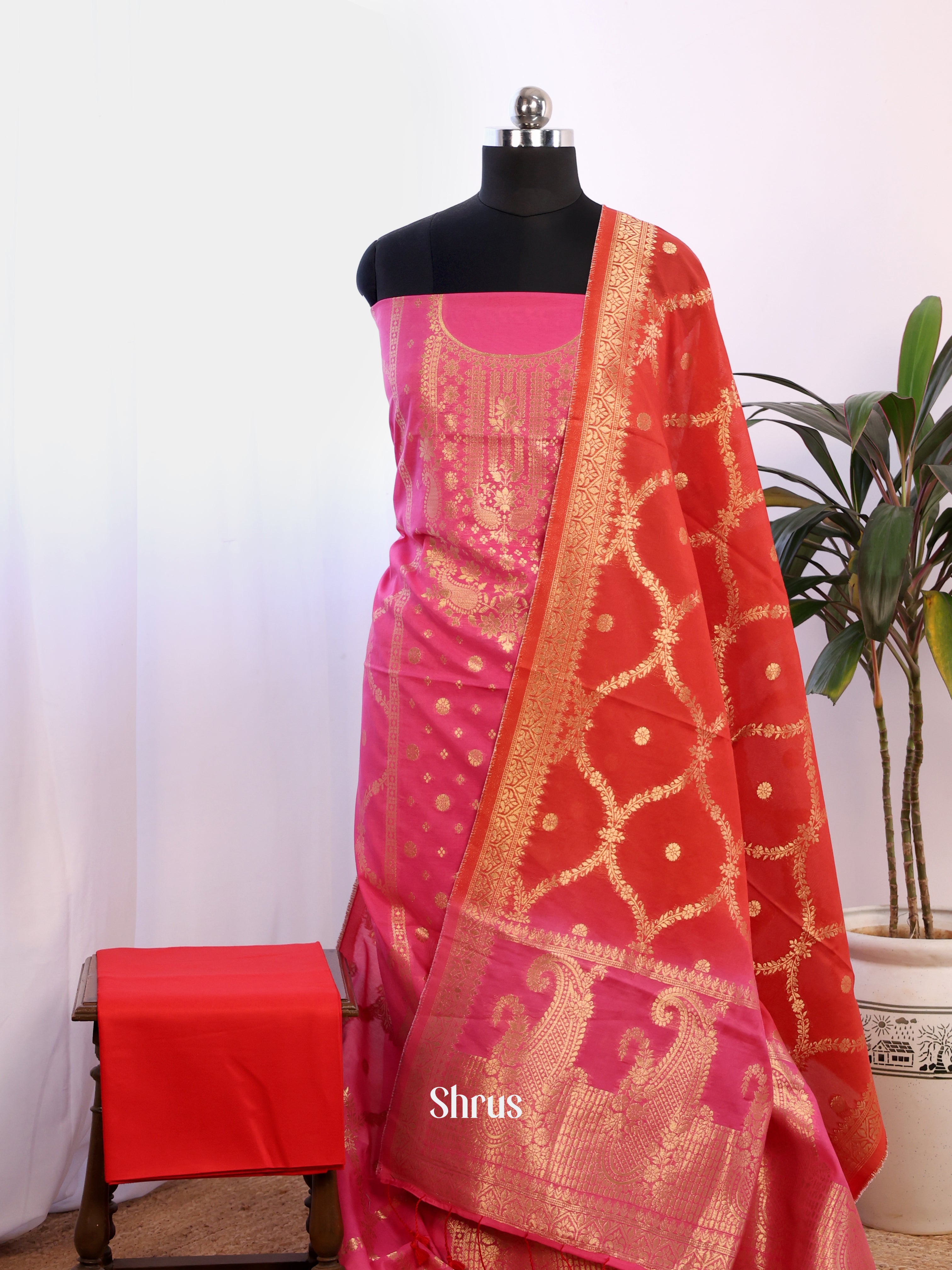 CES02049 - North silkcotton salwar - Shop on ShrusEternity.com