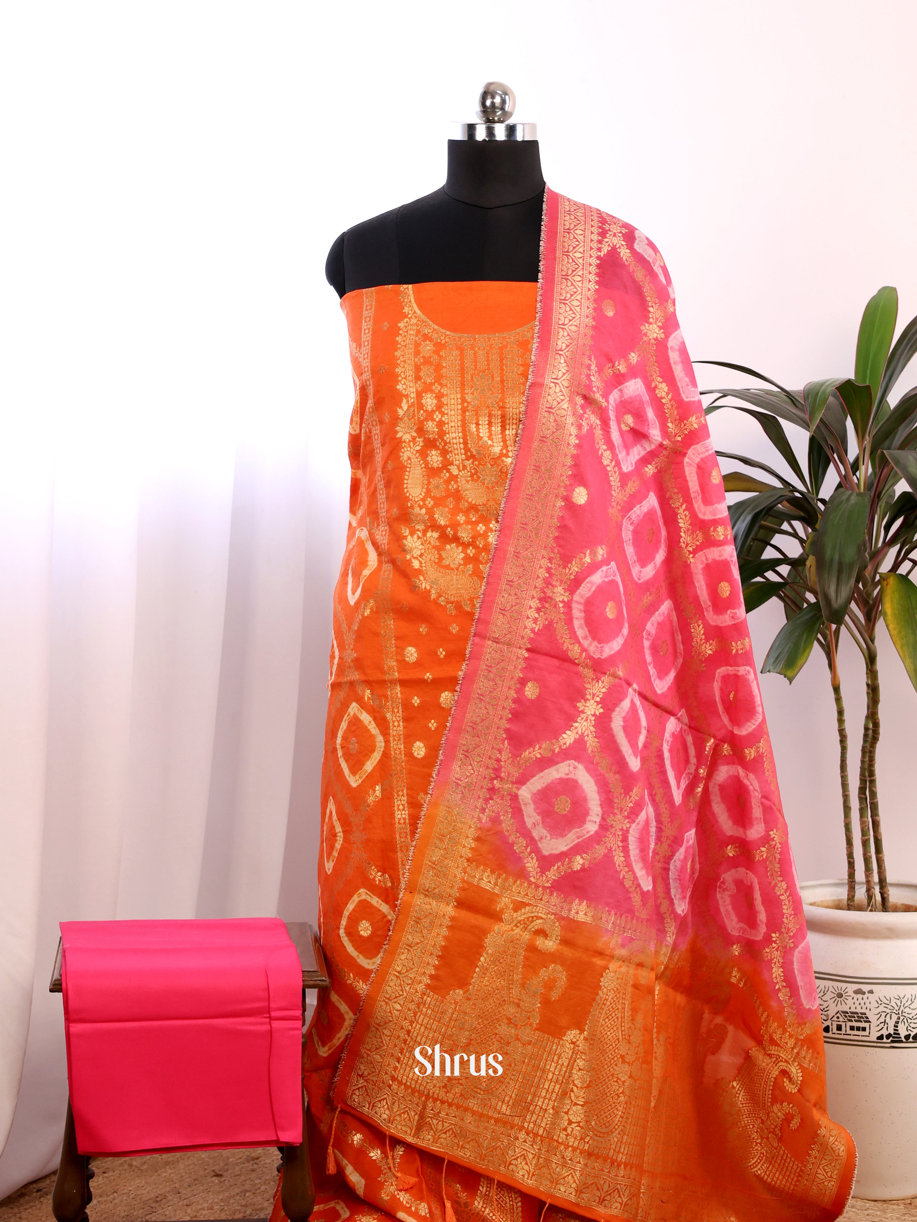 CES02050 - North silkcotton salwar - Shop on ShrusEternity.com