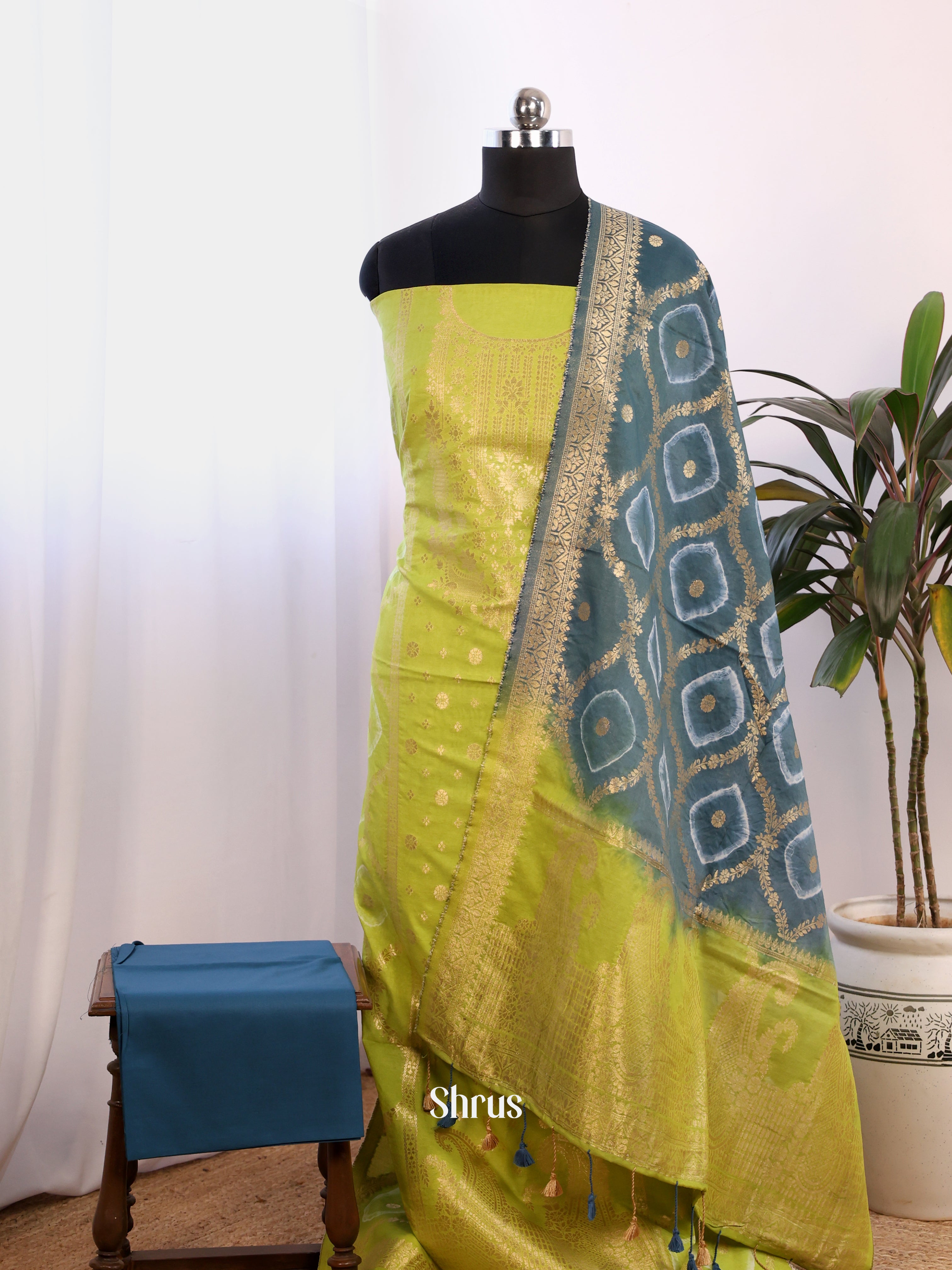 CES02051 - North silkcotton salwar - Shop on ShrusEternity.com