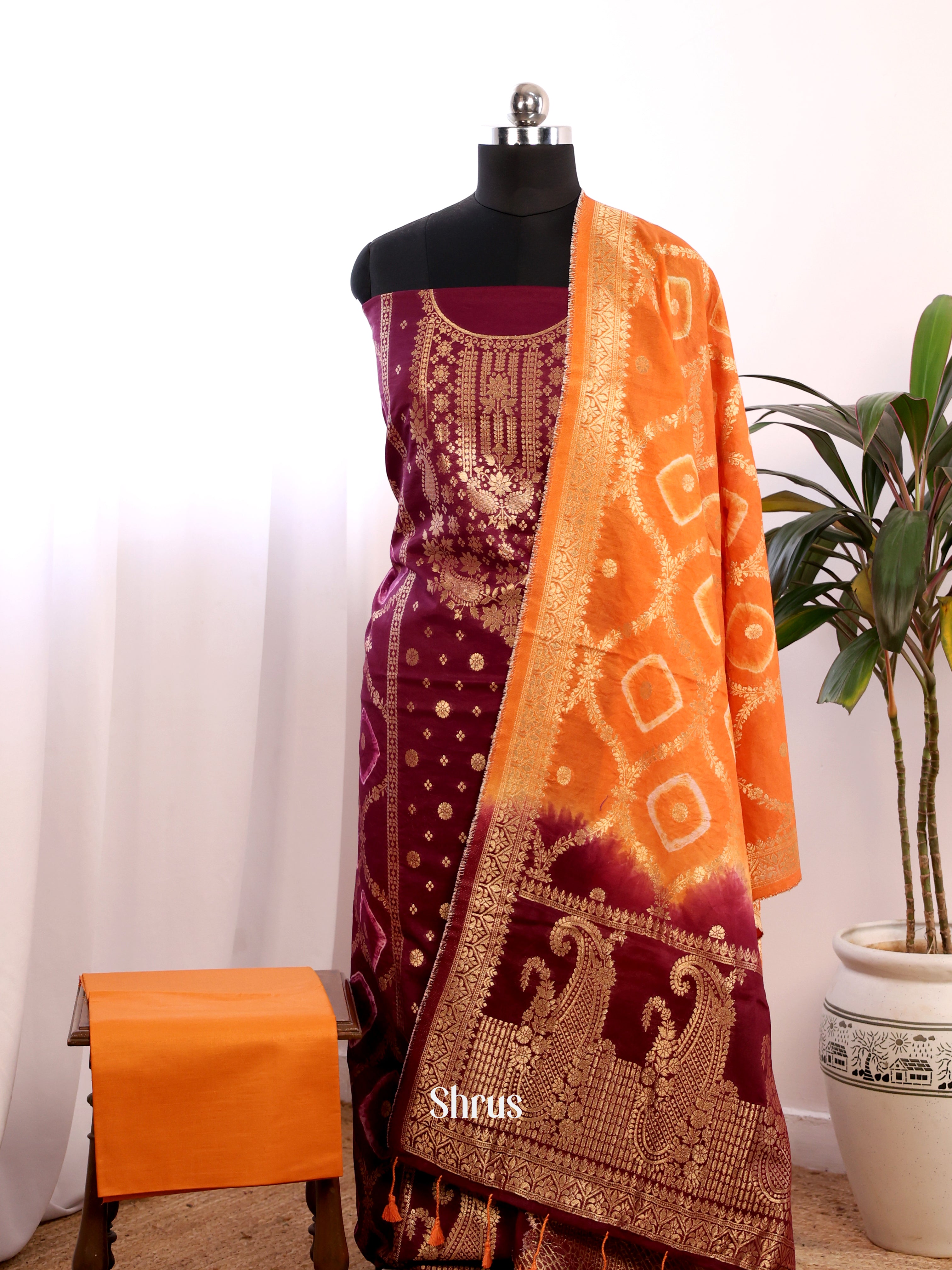 CES02053 - North silkcotton salwar - Shop on ShrusEternity.com