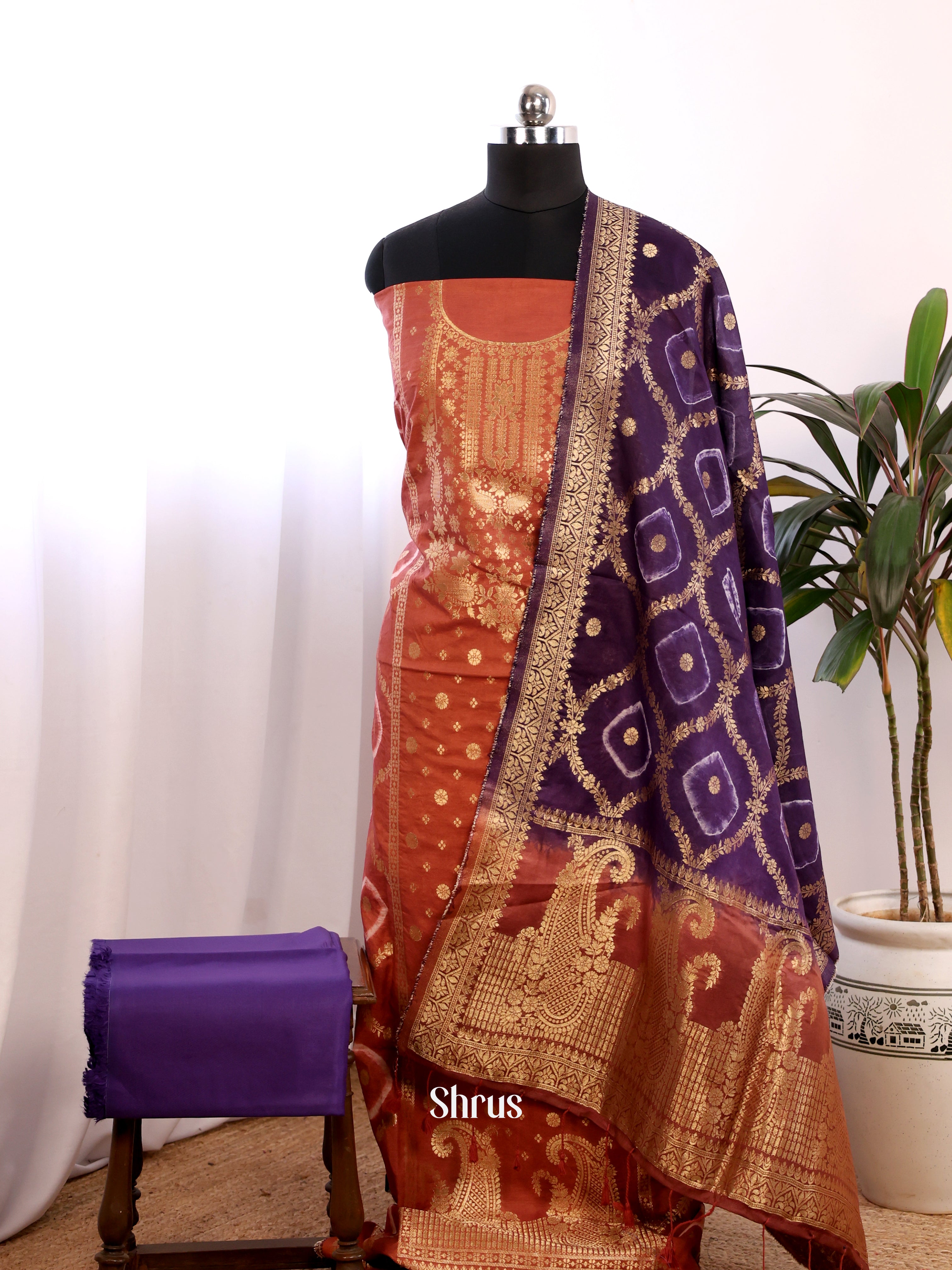 CES02056 - North silkcotton salwar - Shop on ShrusEternity.com