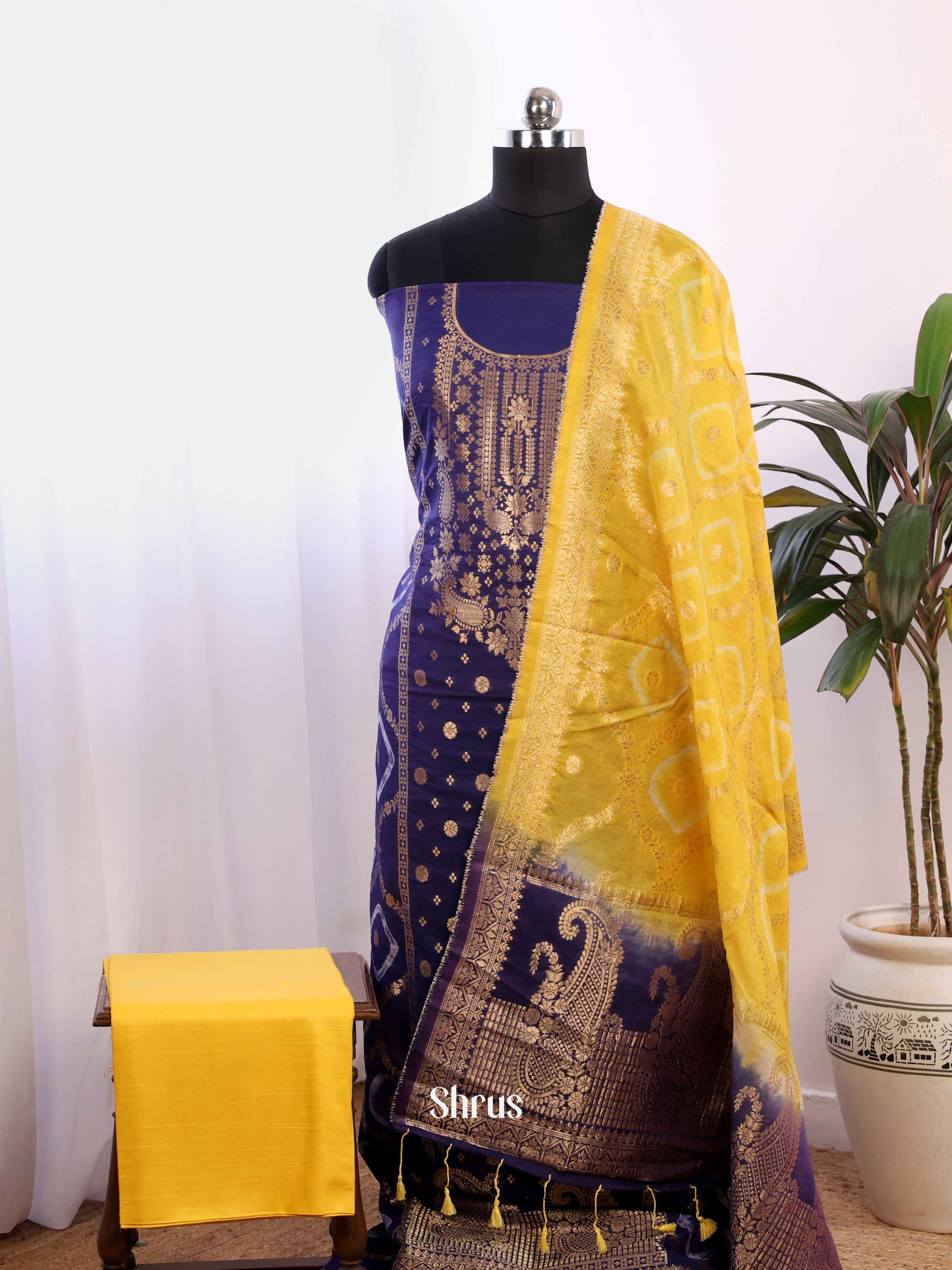CES02057 - North silkcotton salwar - Shop on ShrusEternity.com