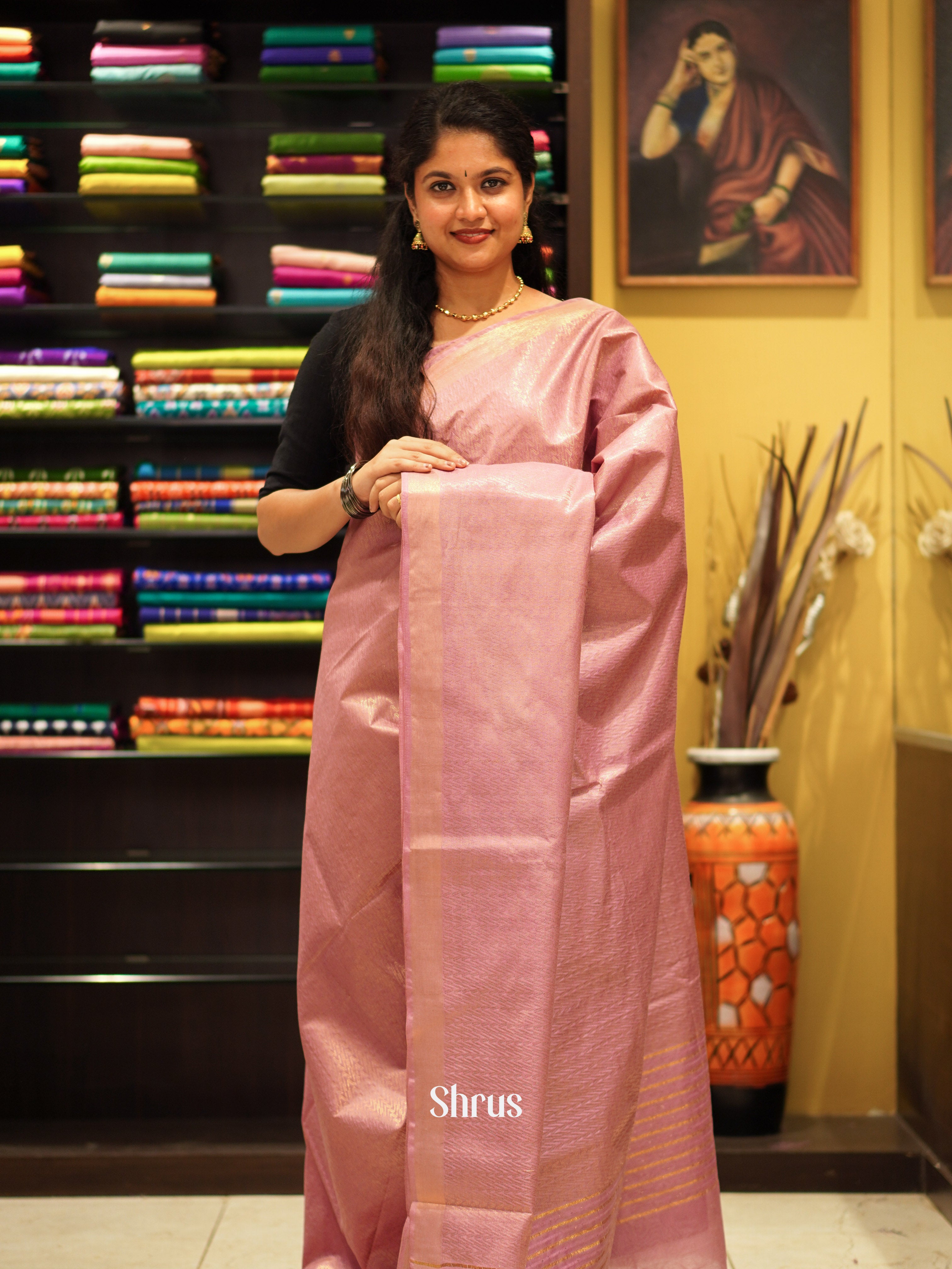 CES02098 - Semi Tussar Saree - Shop on ShrusEternity.com