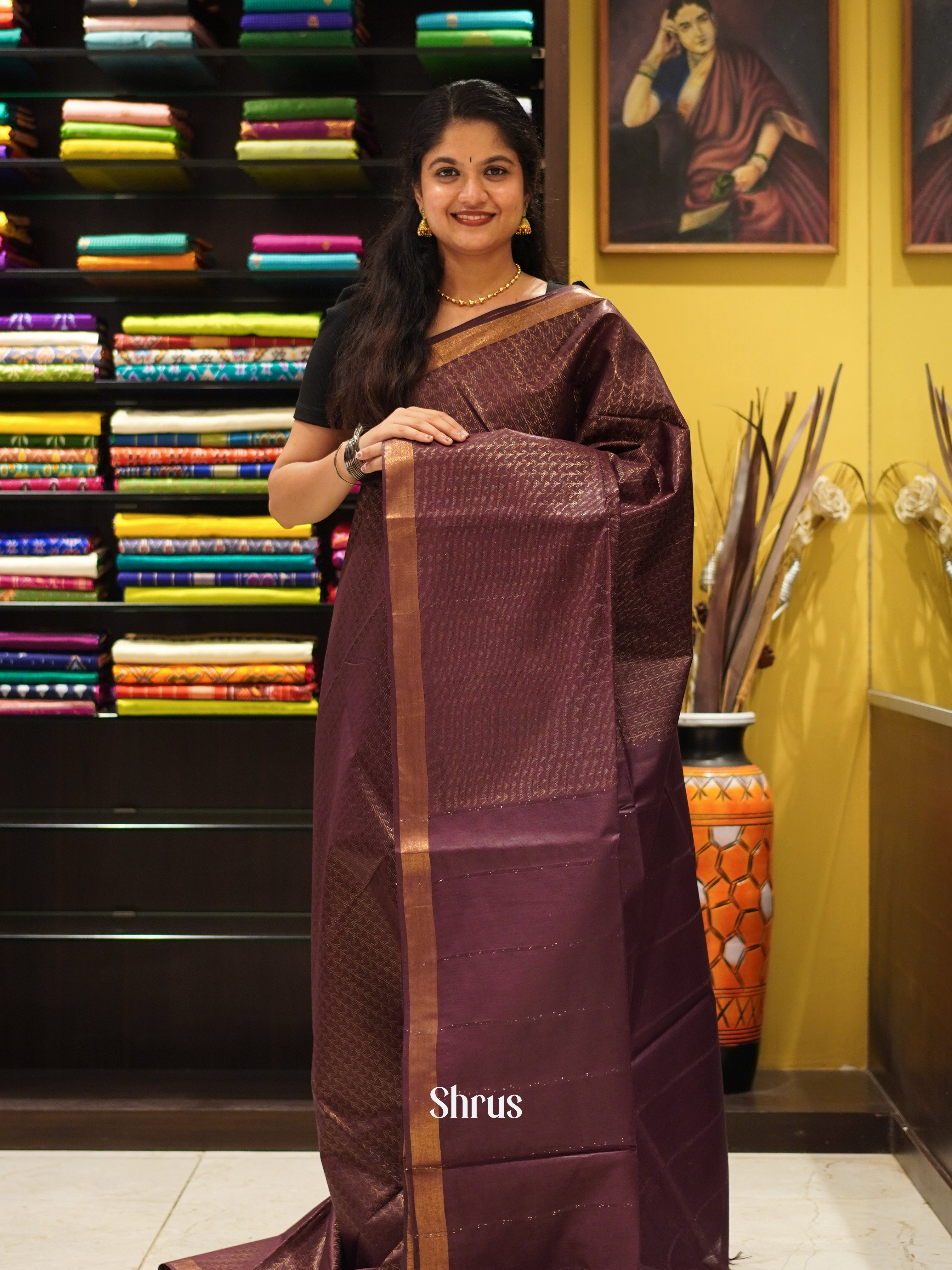 CES02103 - Semi Tussar Saree - Shop on ShrusEternity.com