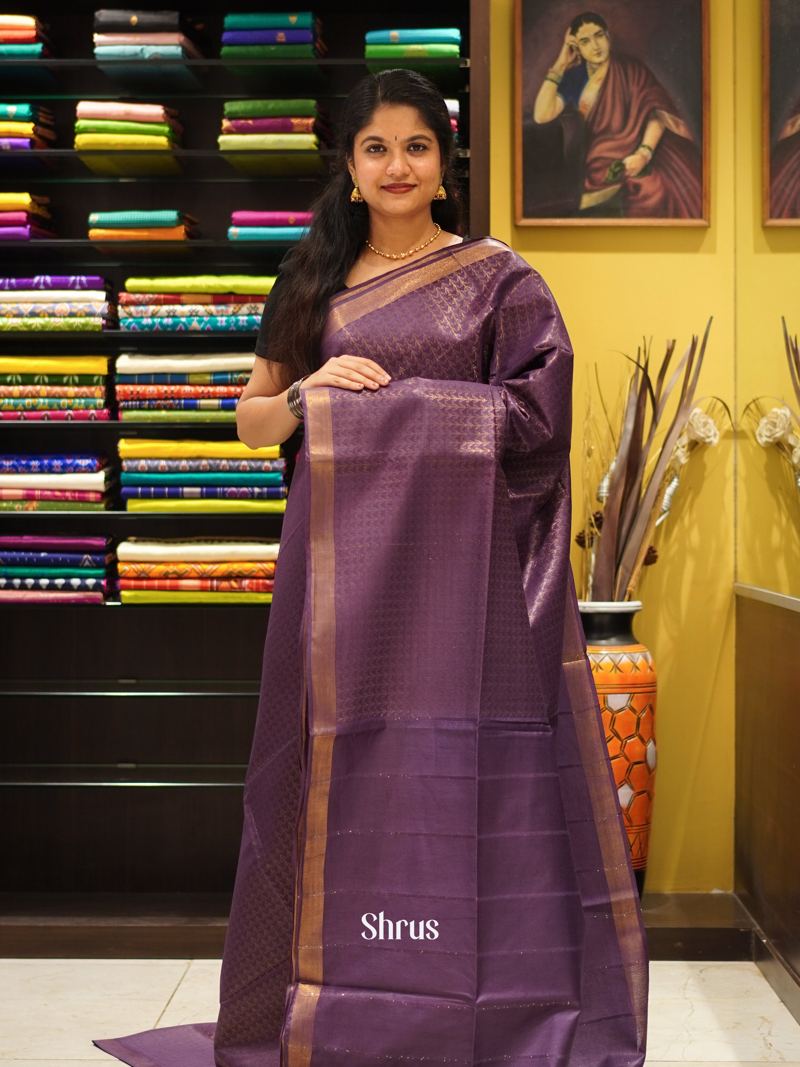 CES02106 - Semi Tussar Saree - Shop on ShrusEternity.com