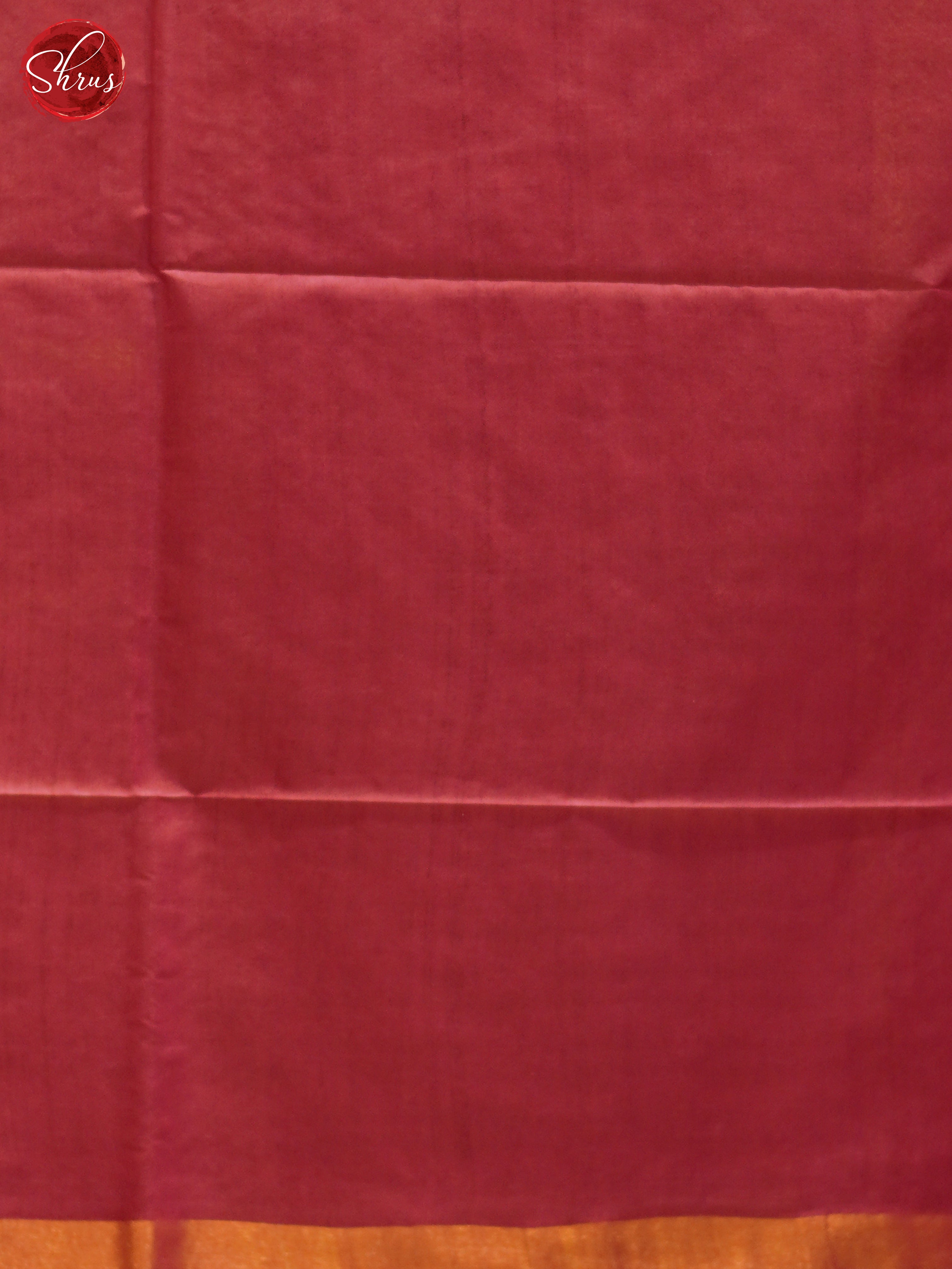 Red(Single Tone) - Semi Tussar Saree - Shop on ShrusEternity.com