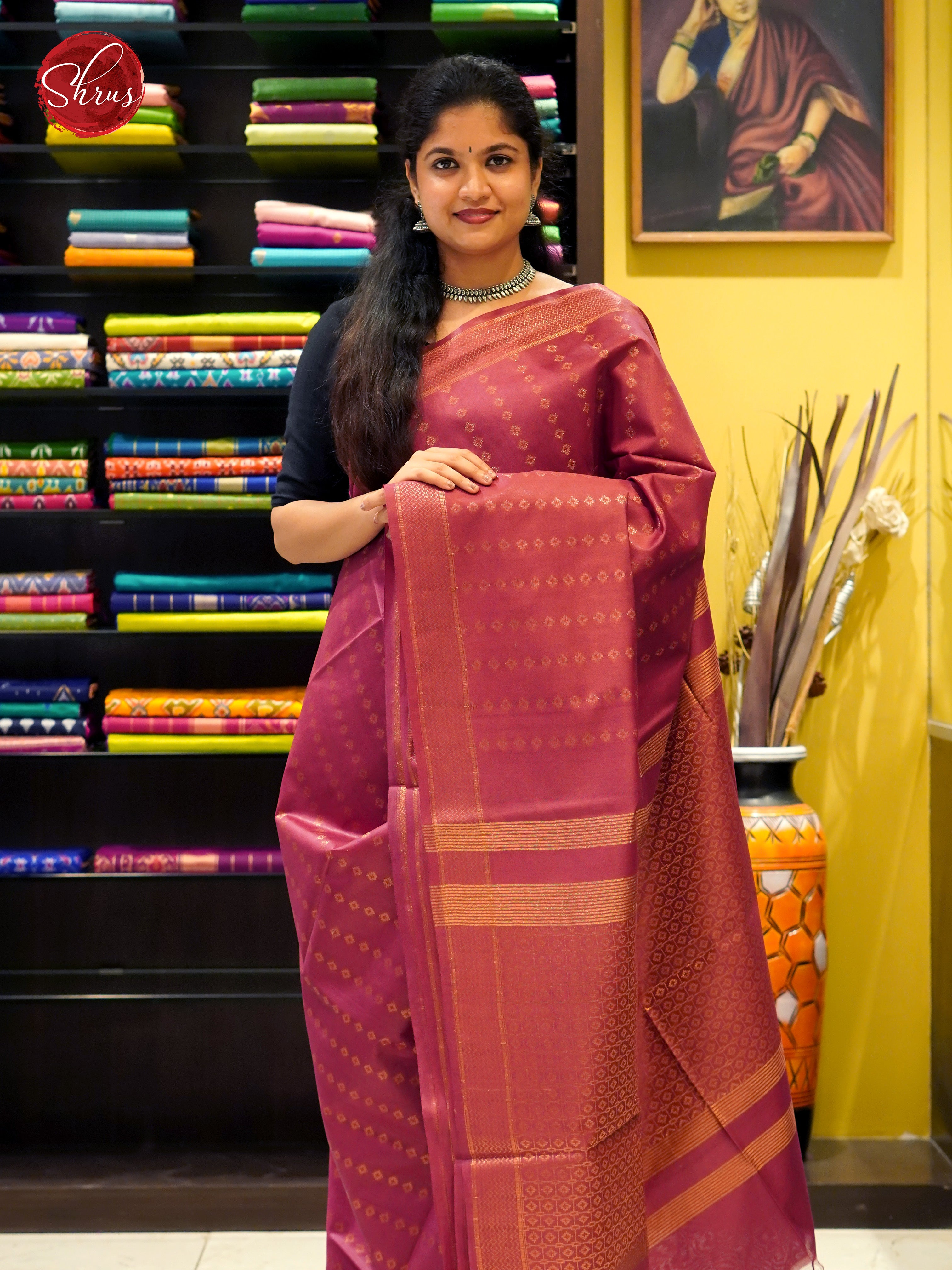 Brick(Single Tone) - Semi Tussar - Shop on ShrusEternity.com