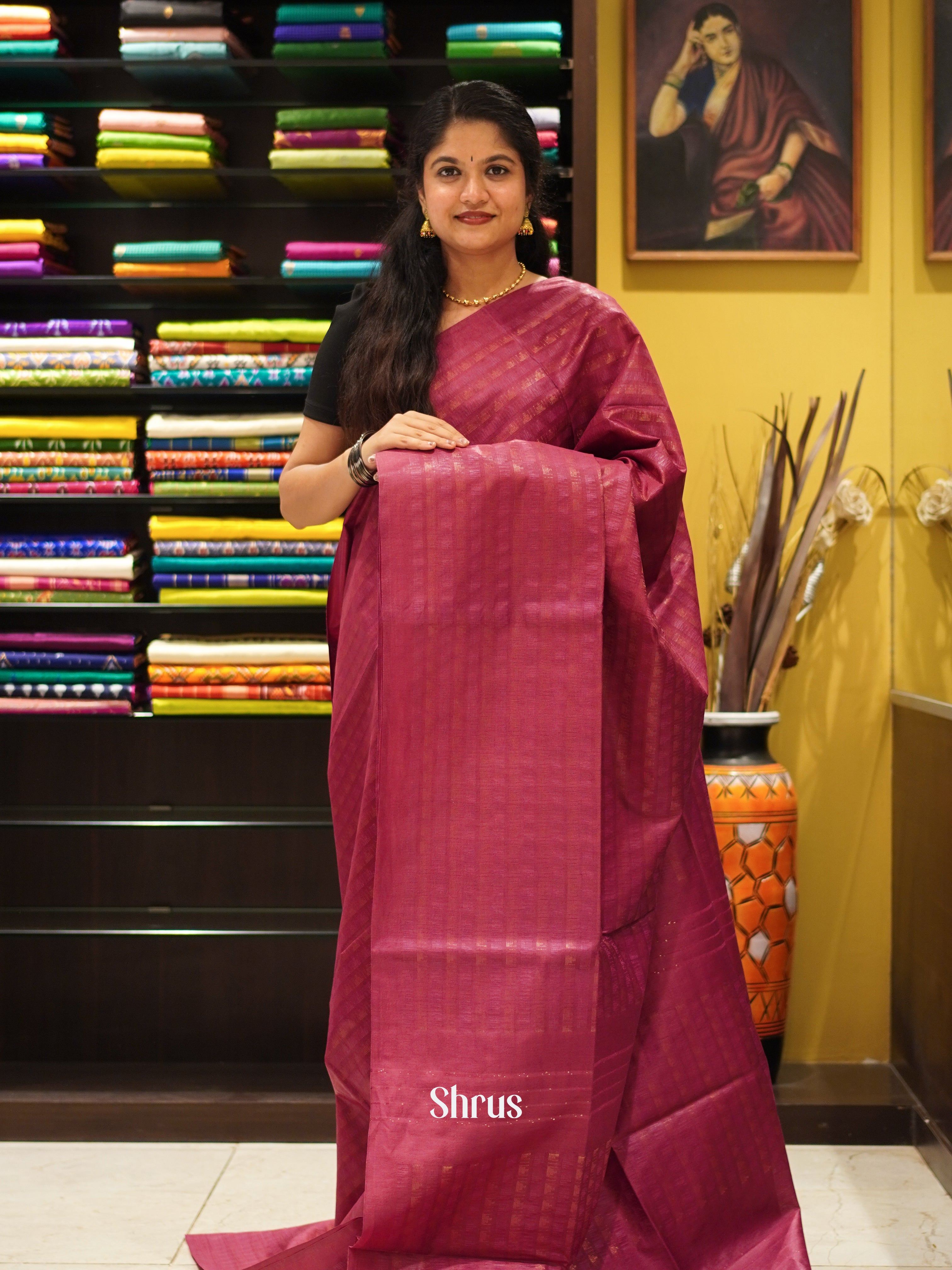 CES02123 - Semi Tussar Saree - Shop on ShrusEternity.com