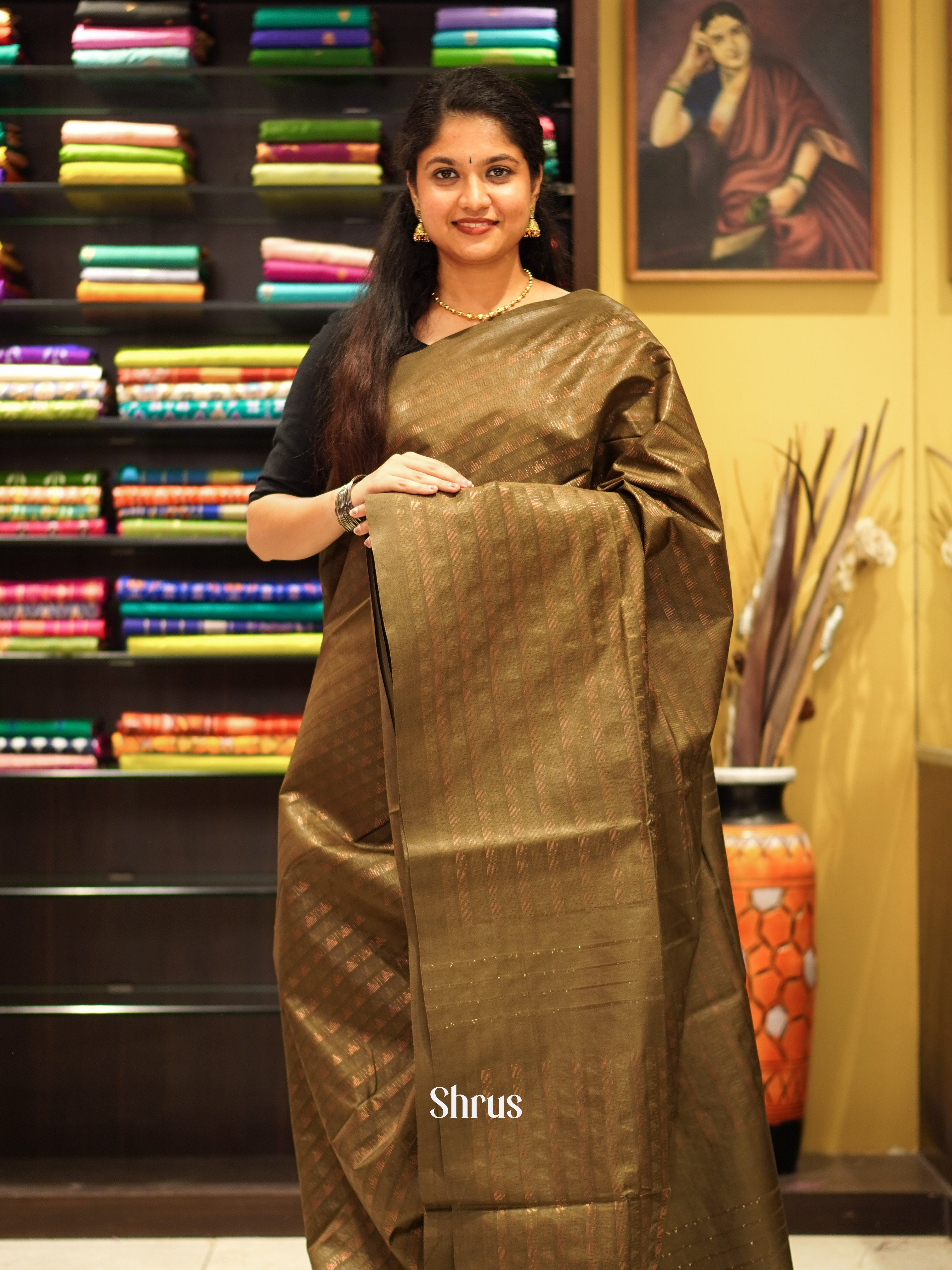 CES02126 - Semi Tussar Saree - Shop on ShrusEternity.com