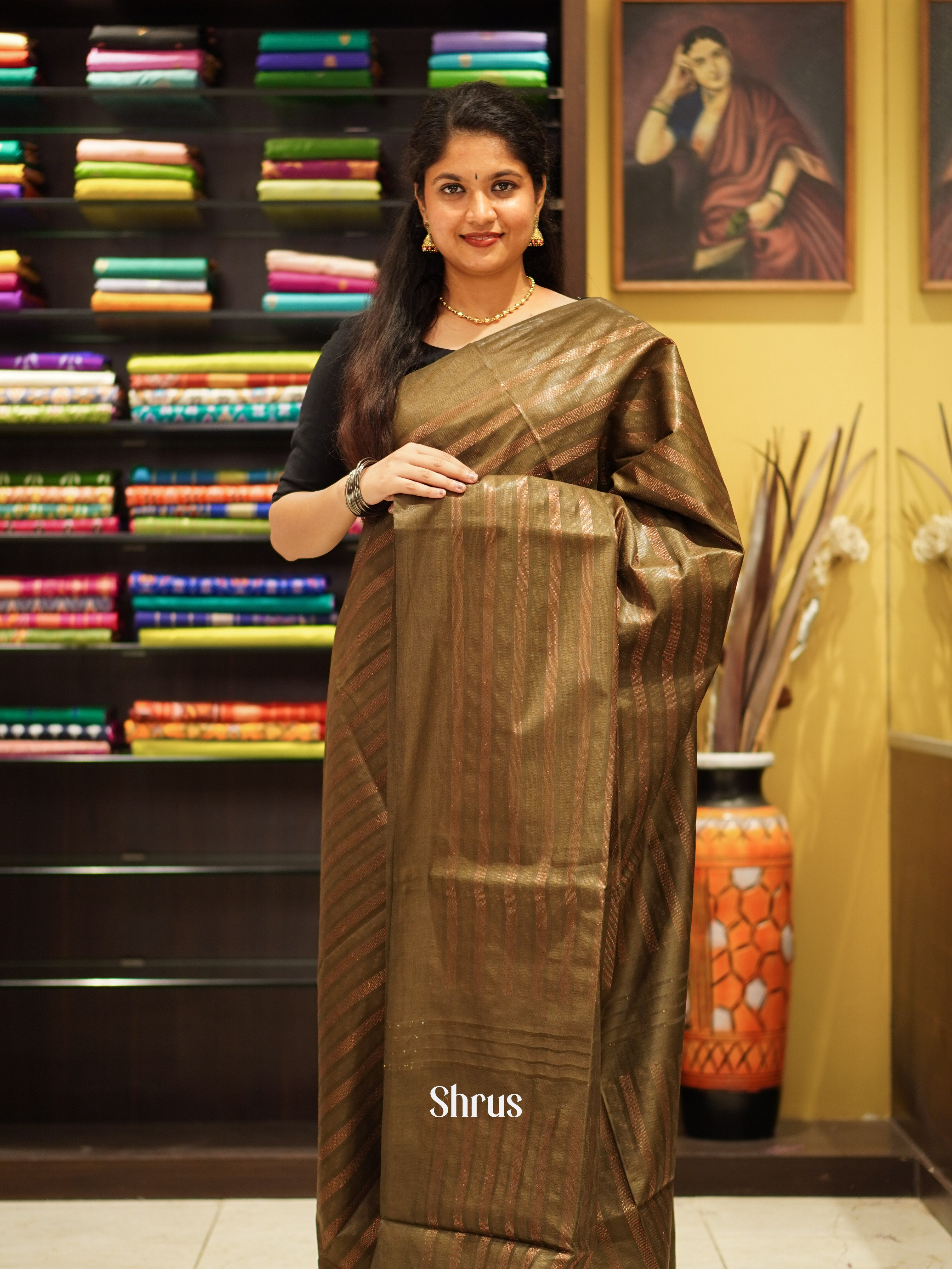 CES02135 - Semi Tussar Saree - Shop on ShrusEternity.com