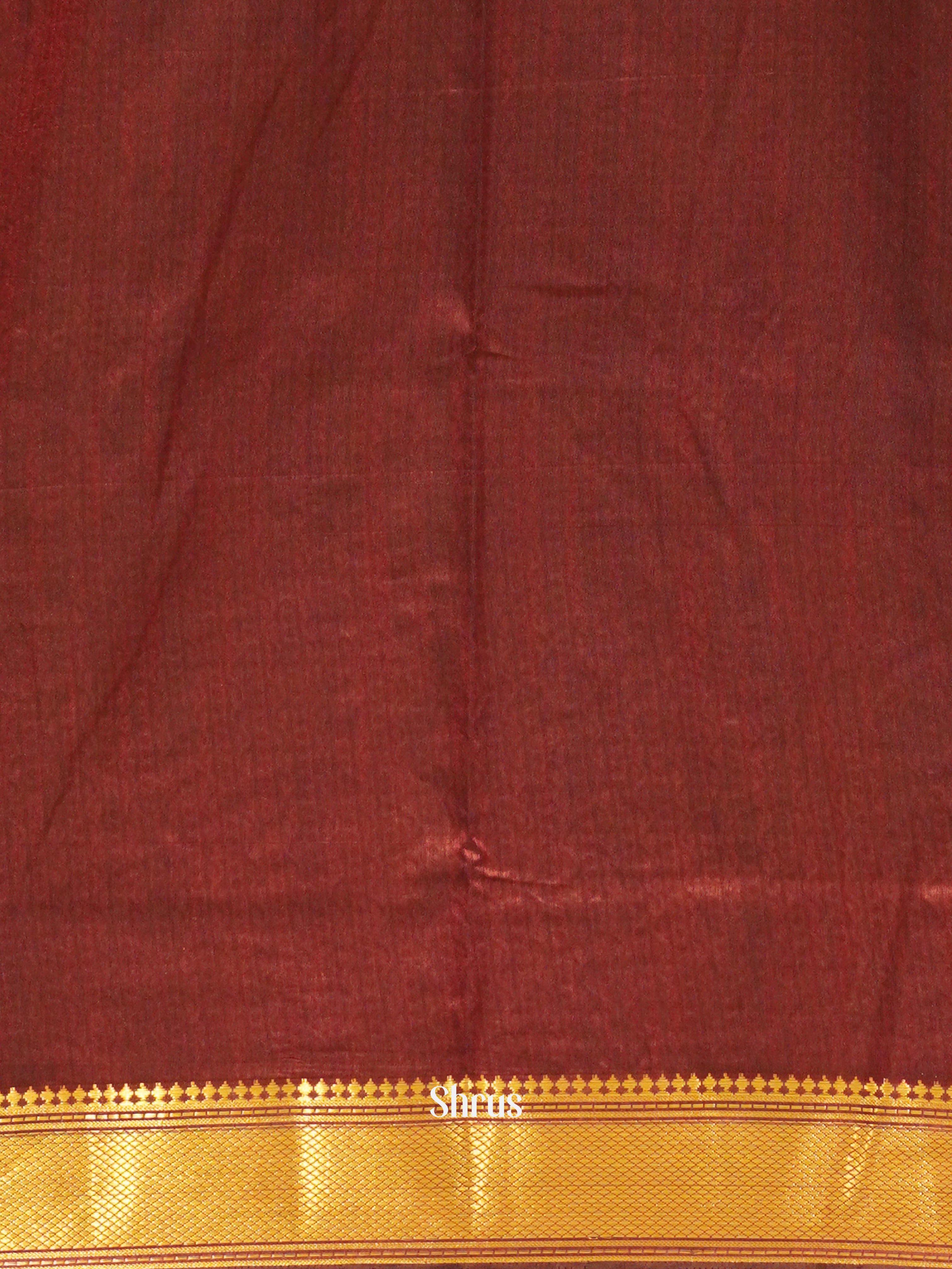 Black & Maroon - Semi Patola Saree - Shop on ShrusEternity.com