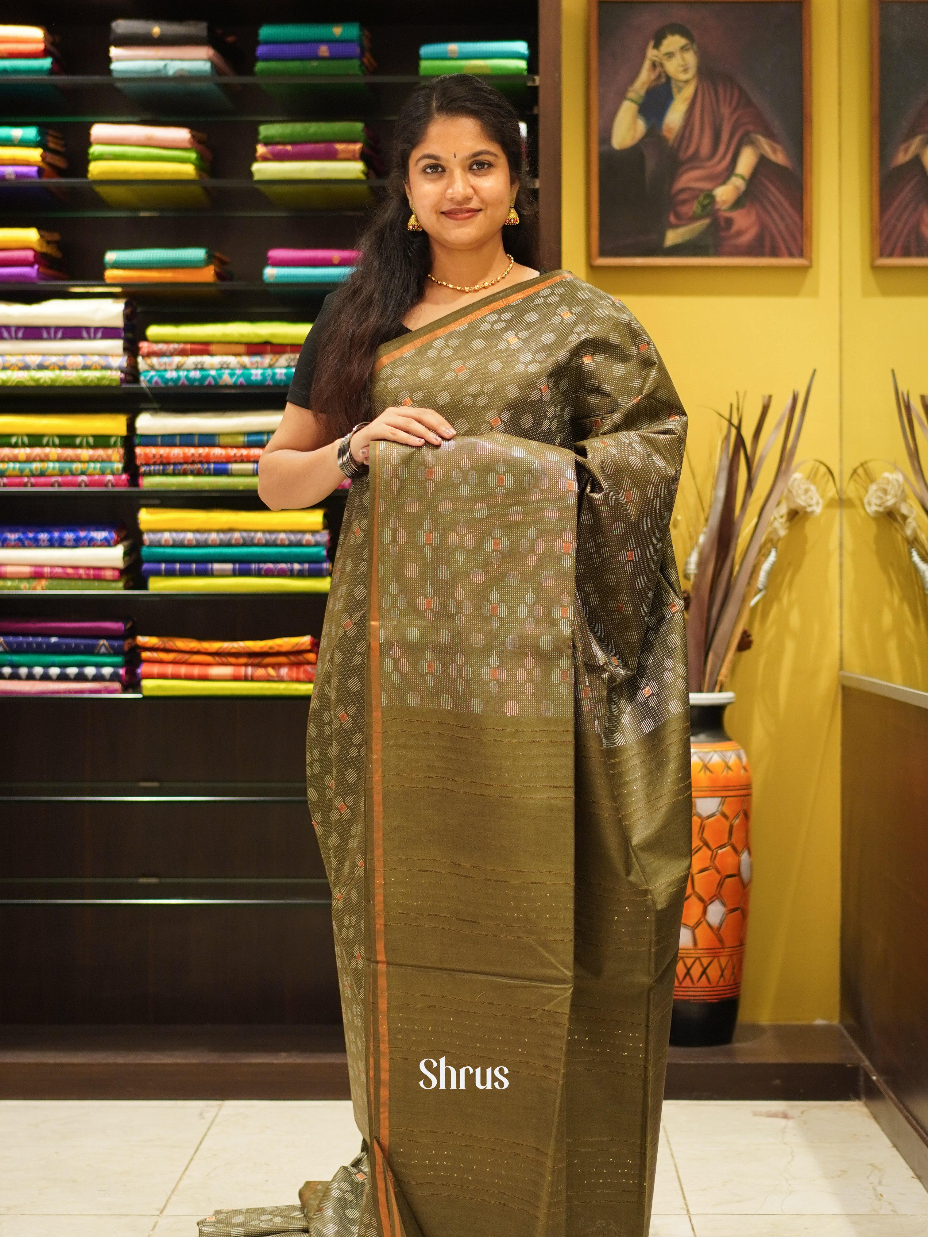 CES02188 - Semi Tussar Saree - Shop on ShrusEternity.com