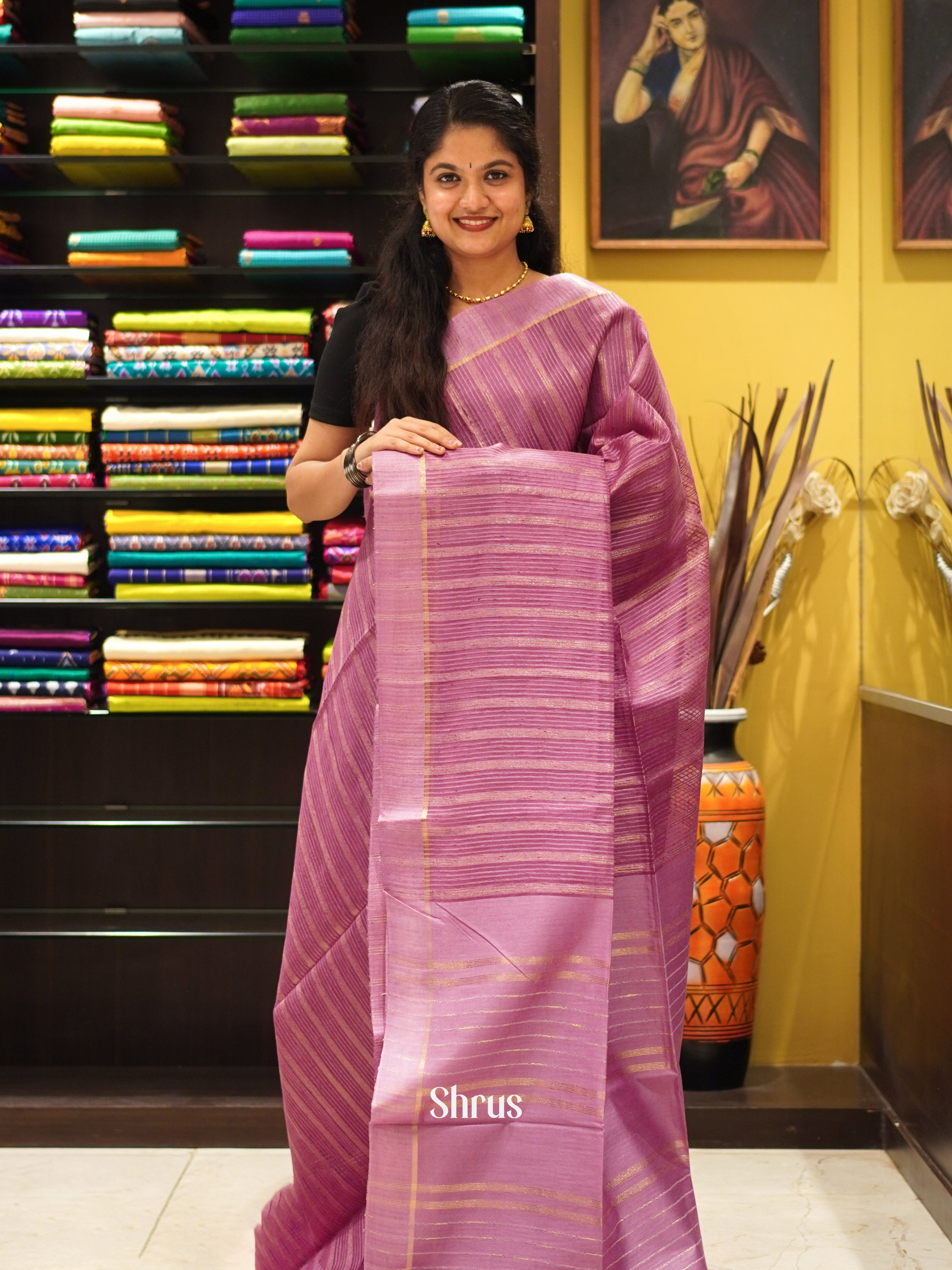 CES02193 - Semi Tussar Saree - Shop on ShrusEternity.com