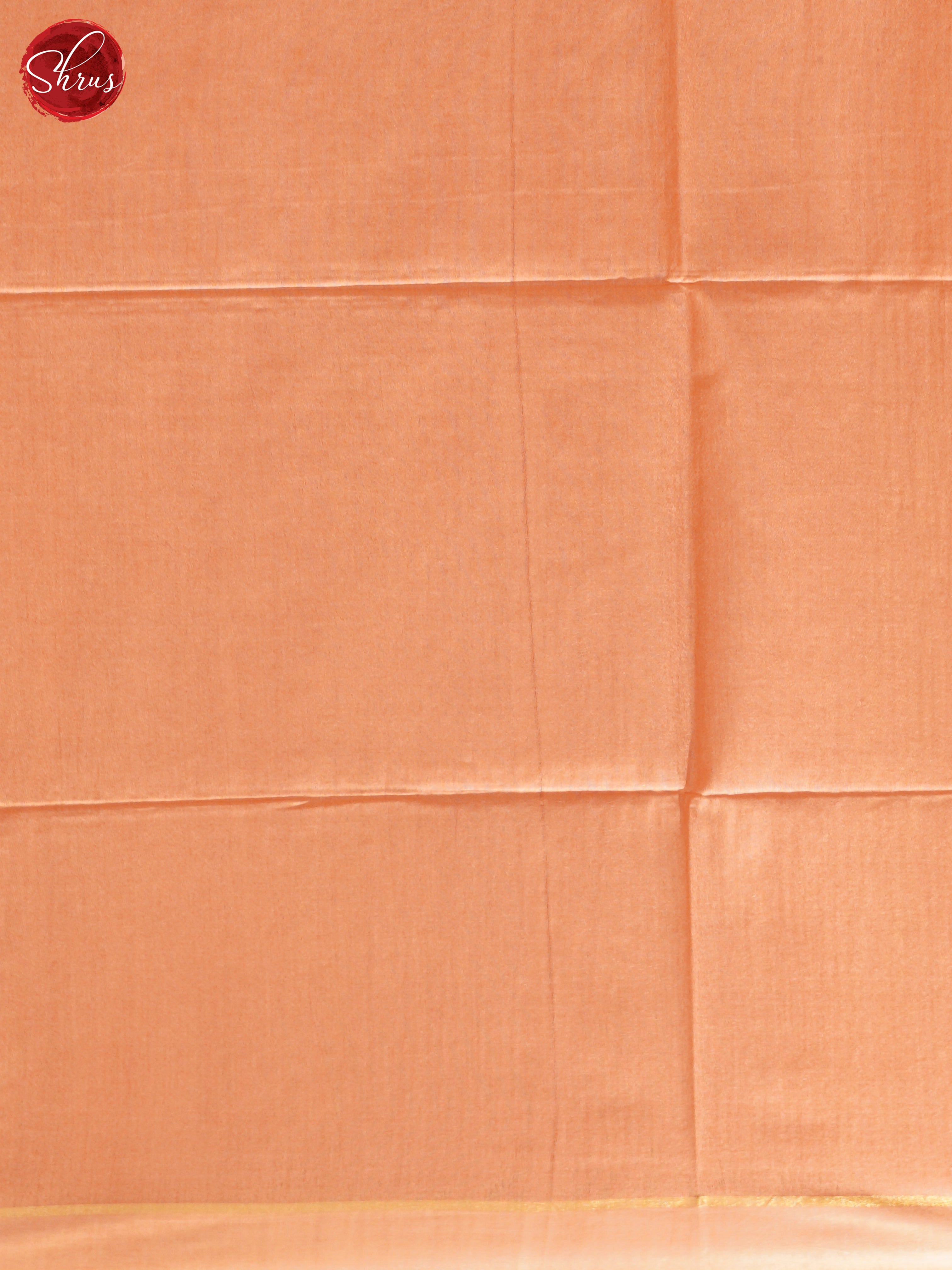 Peach(Single Tone) - Semi Tussar Saree - Shop on ShrusEternity.com