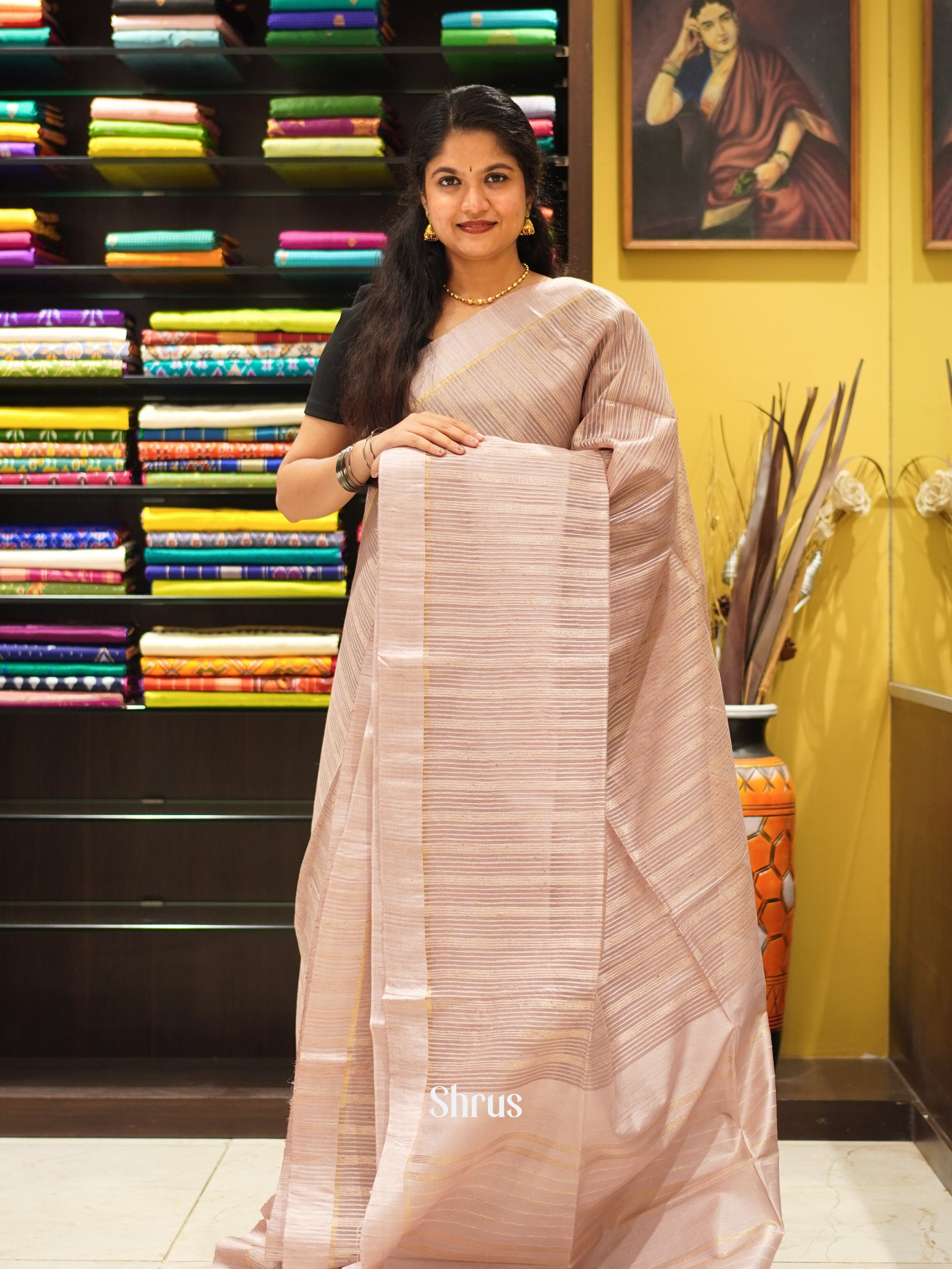 CES02199 - Semi Tussar Saree - Shop on ShrusEternity.com