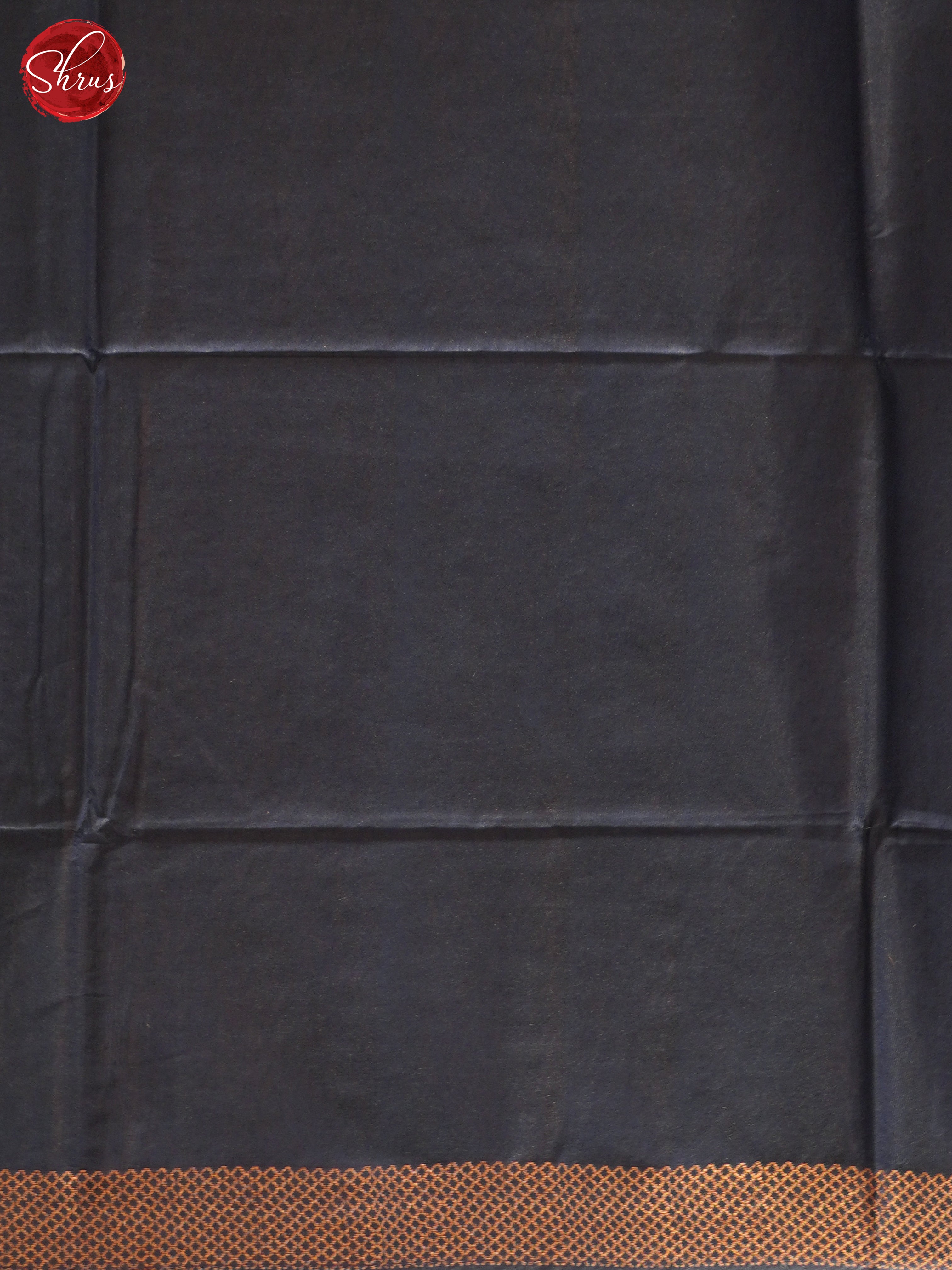 Navy Blue(Single Tone) - Semi Tussar Saree - Shop on ShrusEternity.com