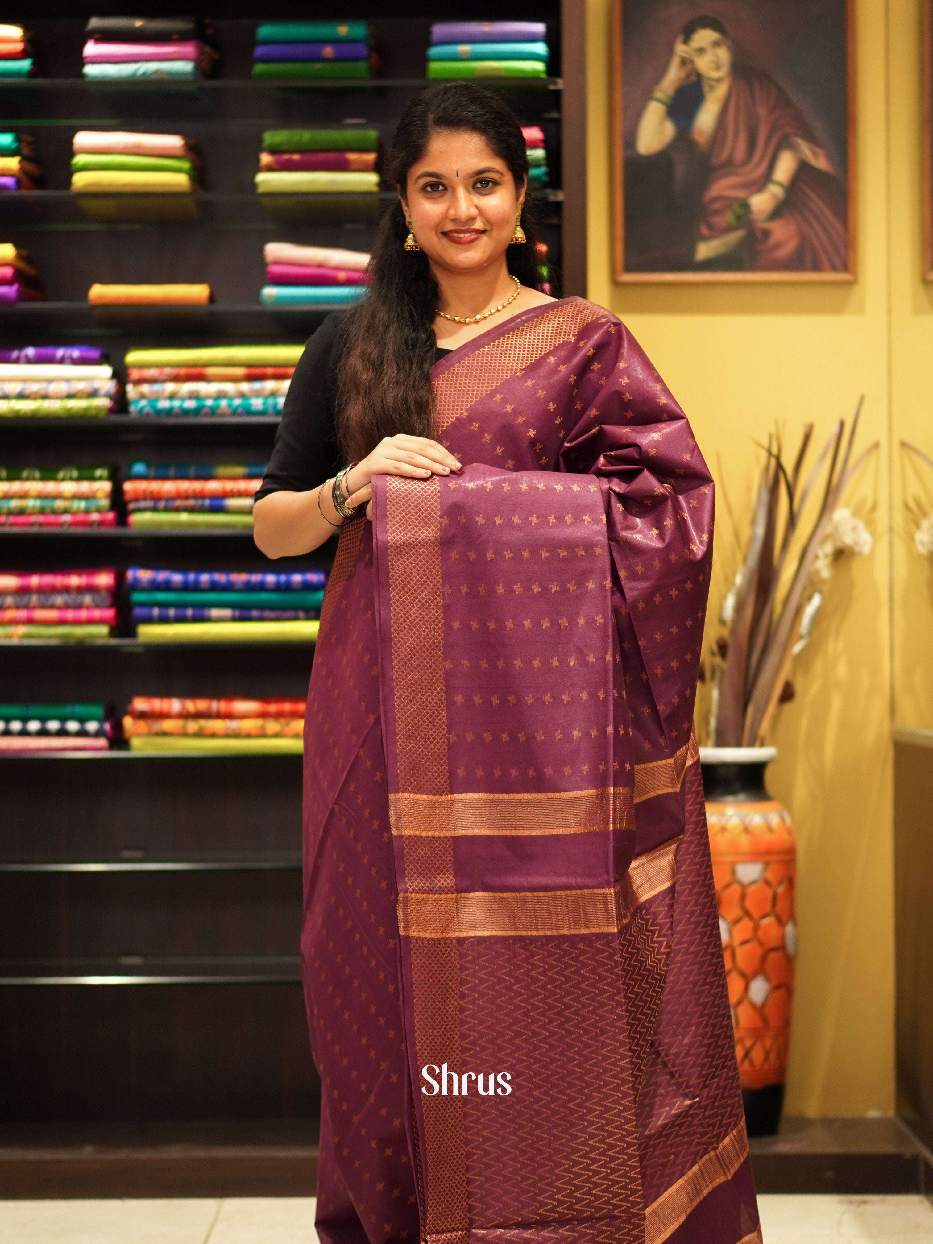 CES02205 - Semi Tussar Saree - Shop on ShrusEternity.com