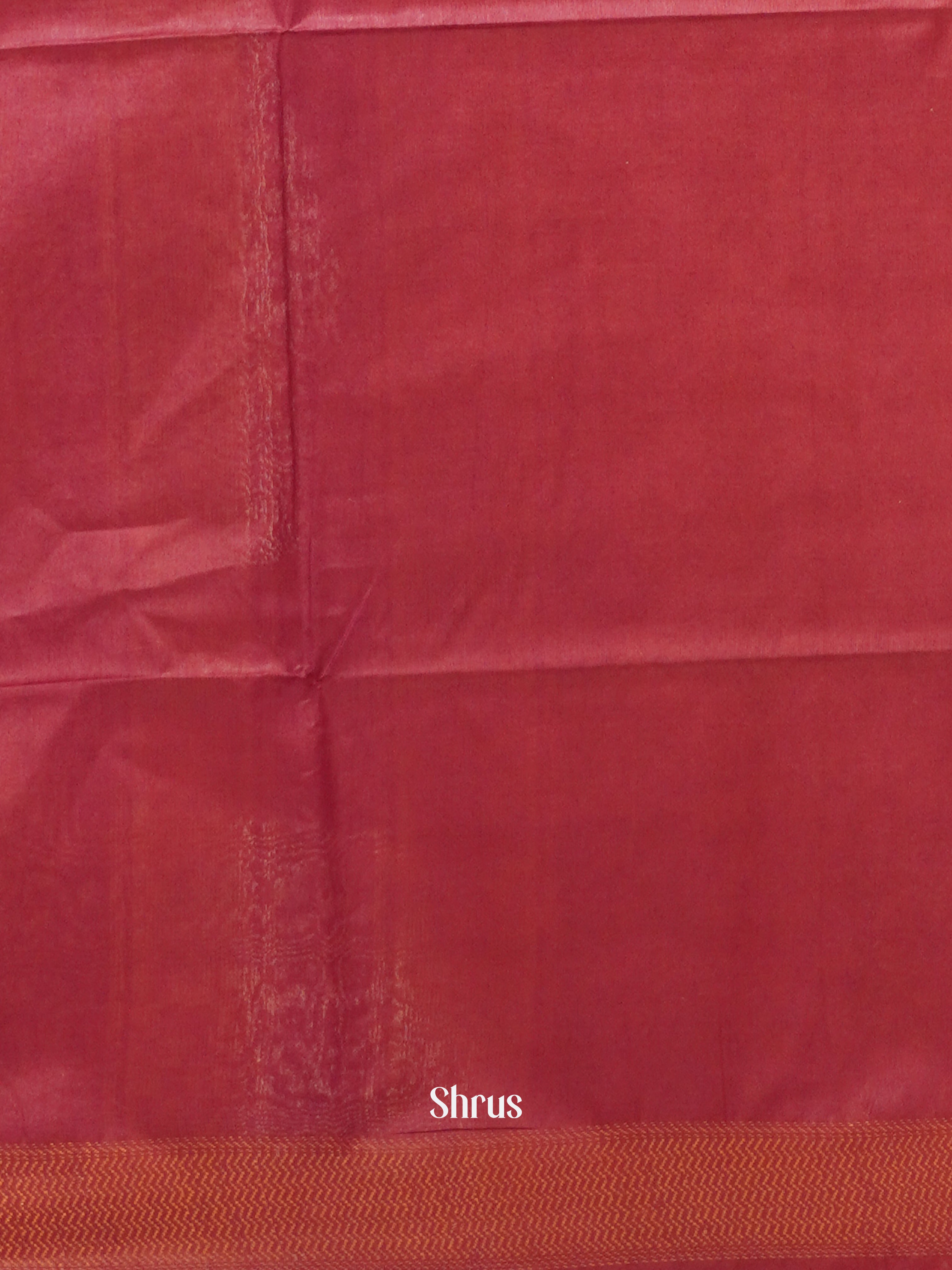 Pink (Single Tone) - Semi Tussar Saree - Shop on ShrusEternity.com