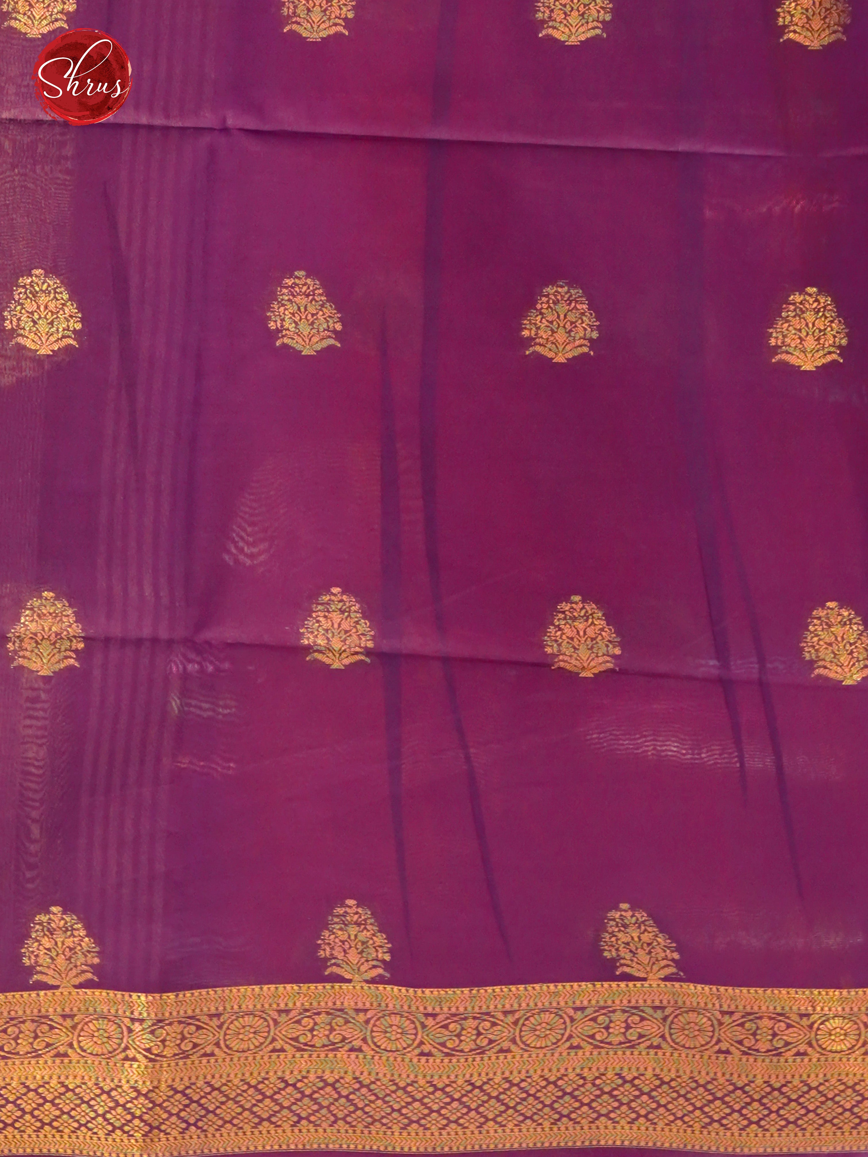 Brick & Purple - Semi Tussar - Shop on ShrusEternity.com