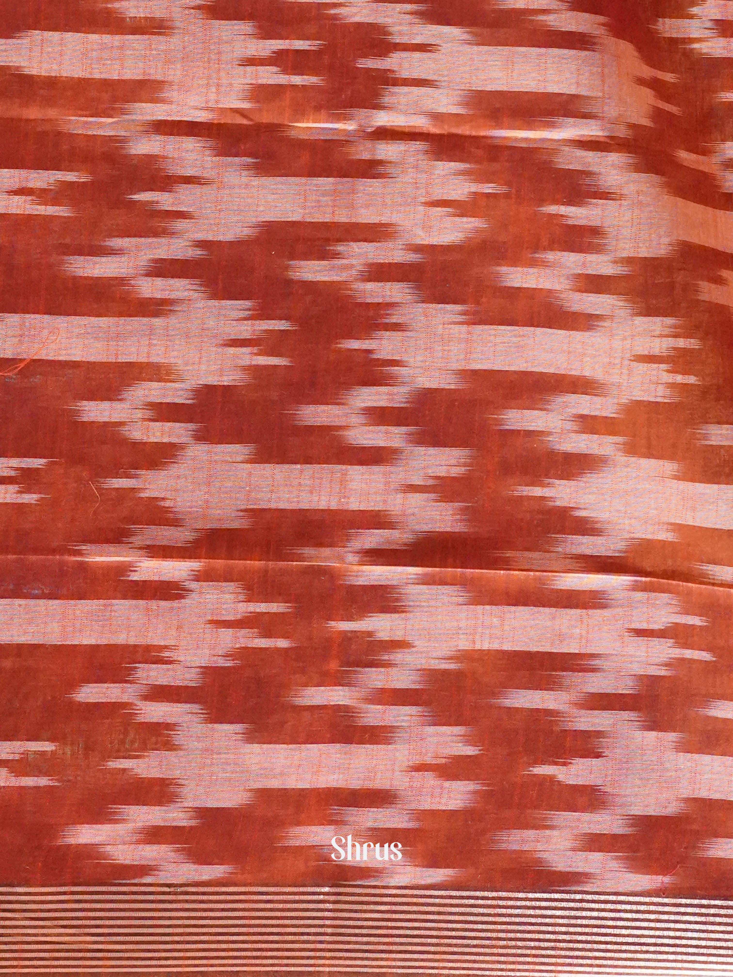 Blue & Pink -Semi Ikkat - Shop on ShrusEternity.com