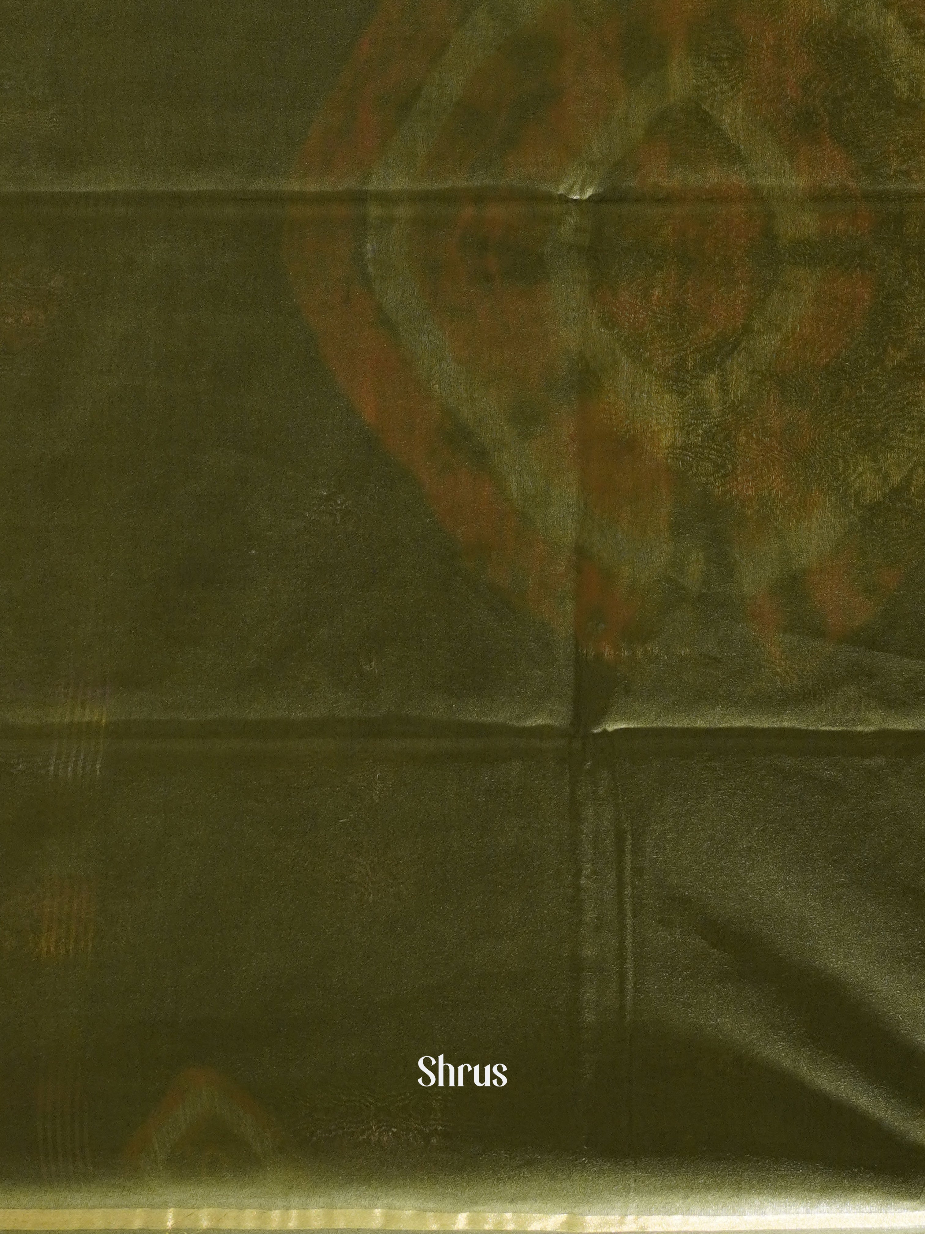 Green & Orange - Shibori Saree - Shop on ShrusEternity.com