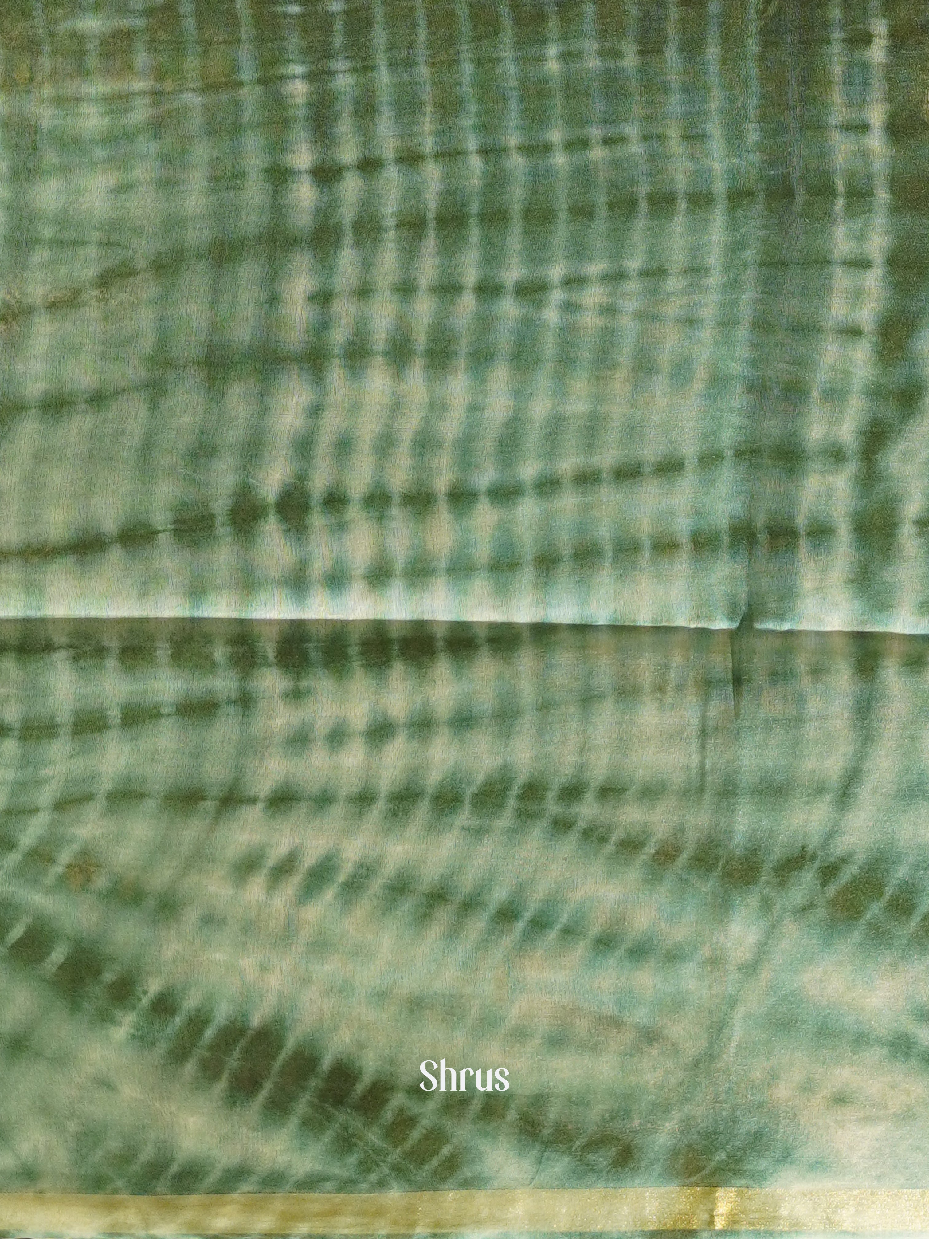 Green & Yellow - shibori Saree - Shop on ShrusEternity.com