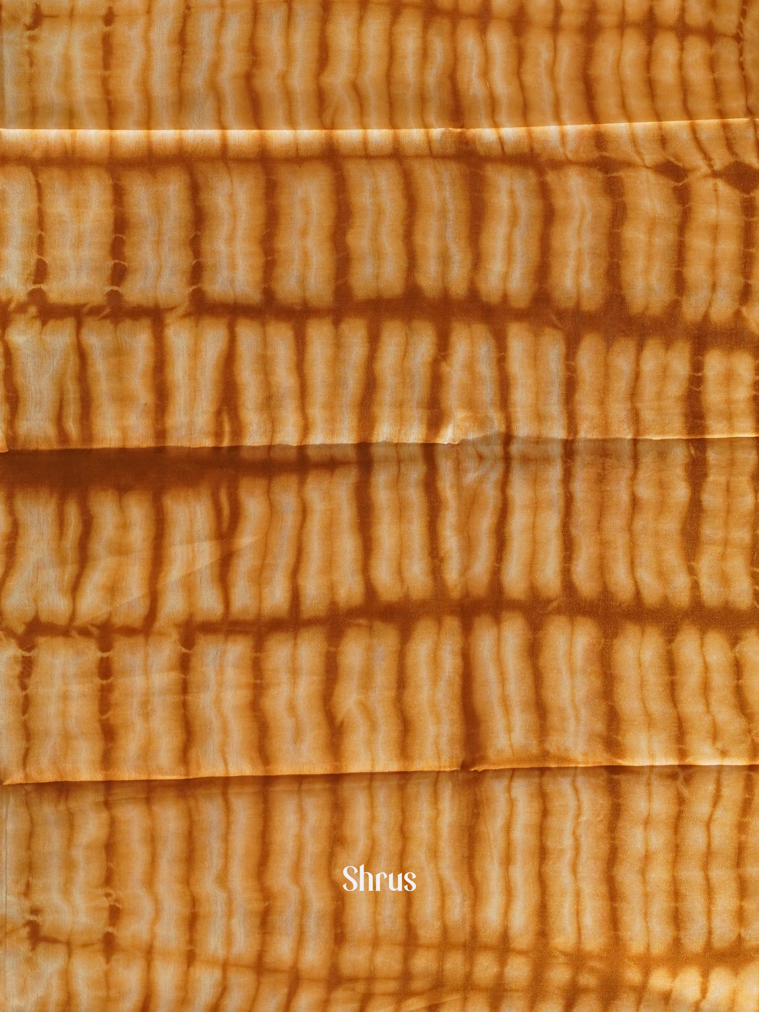Grey & Brown - Shibori Saree - Shop on ShrusEternity.com